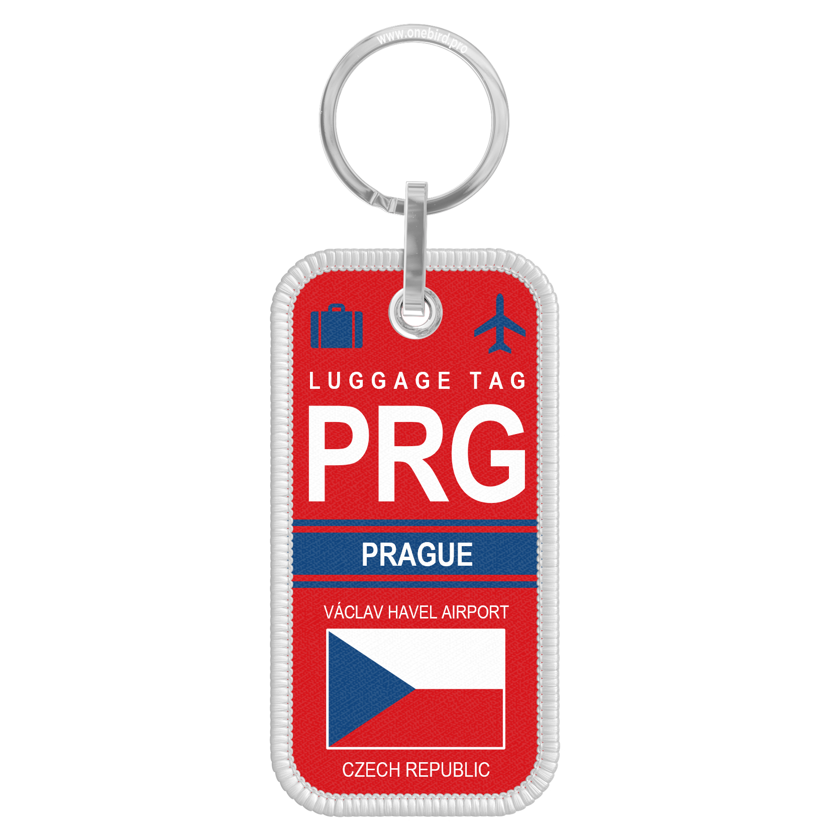 Porte-clés flamme - Airport code - PRG - PRAGUE