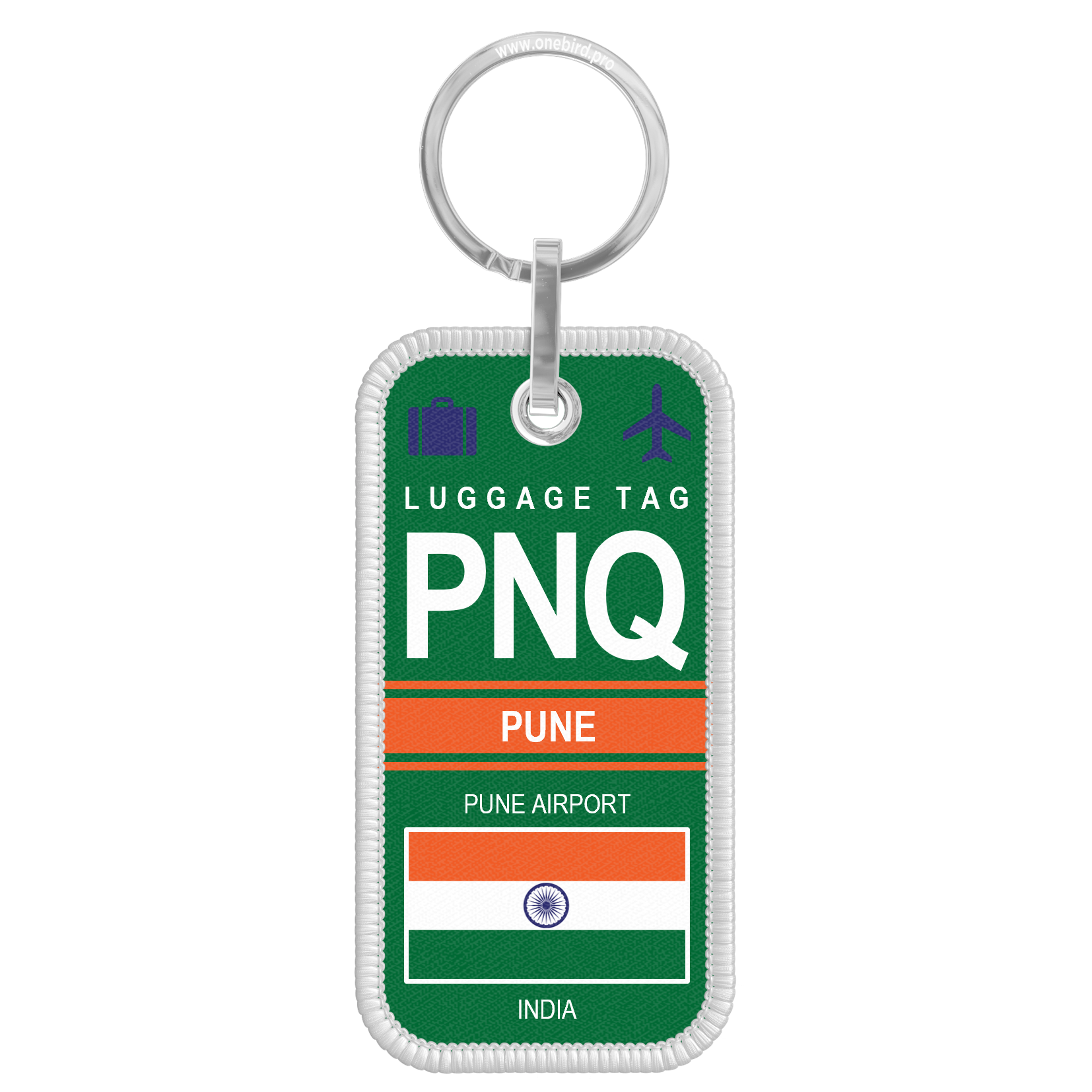 Porte-clés flamme - Airport code - PNQ - PUNE