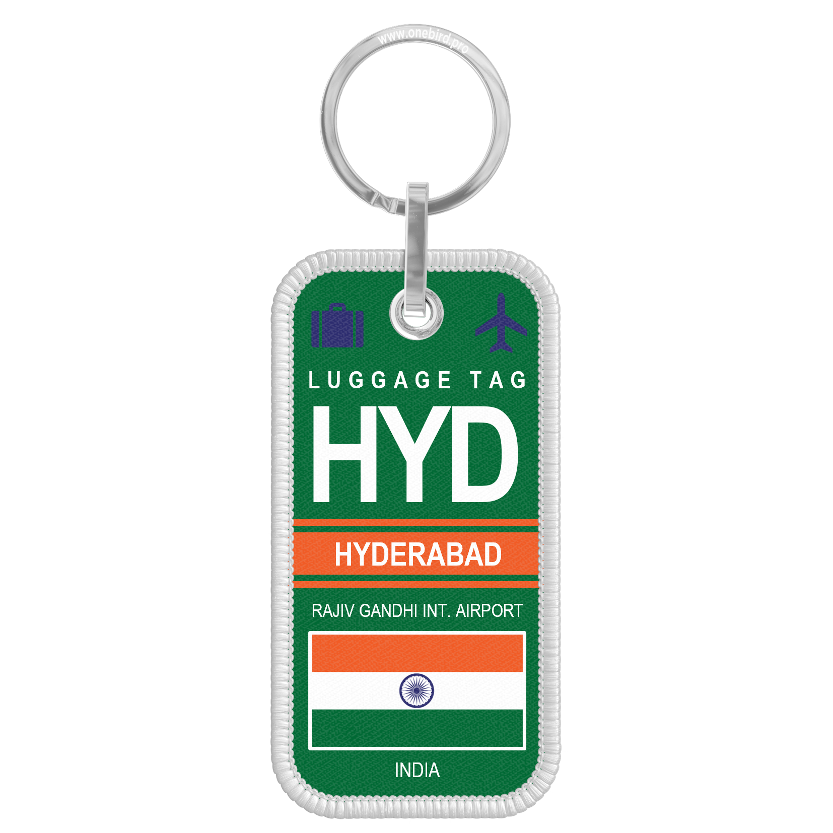 Porte-clés flamme - Airport code - HYD - HYDERABAD