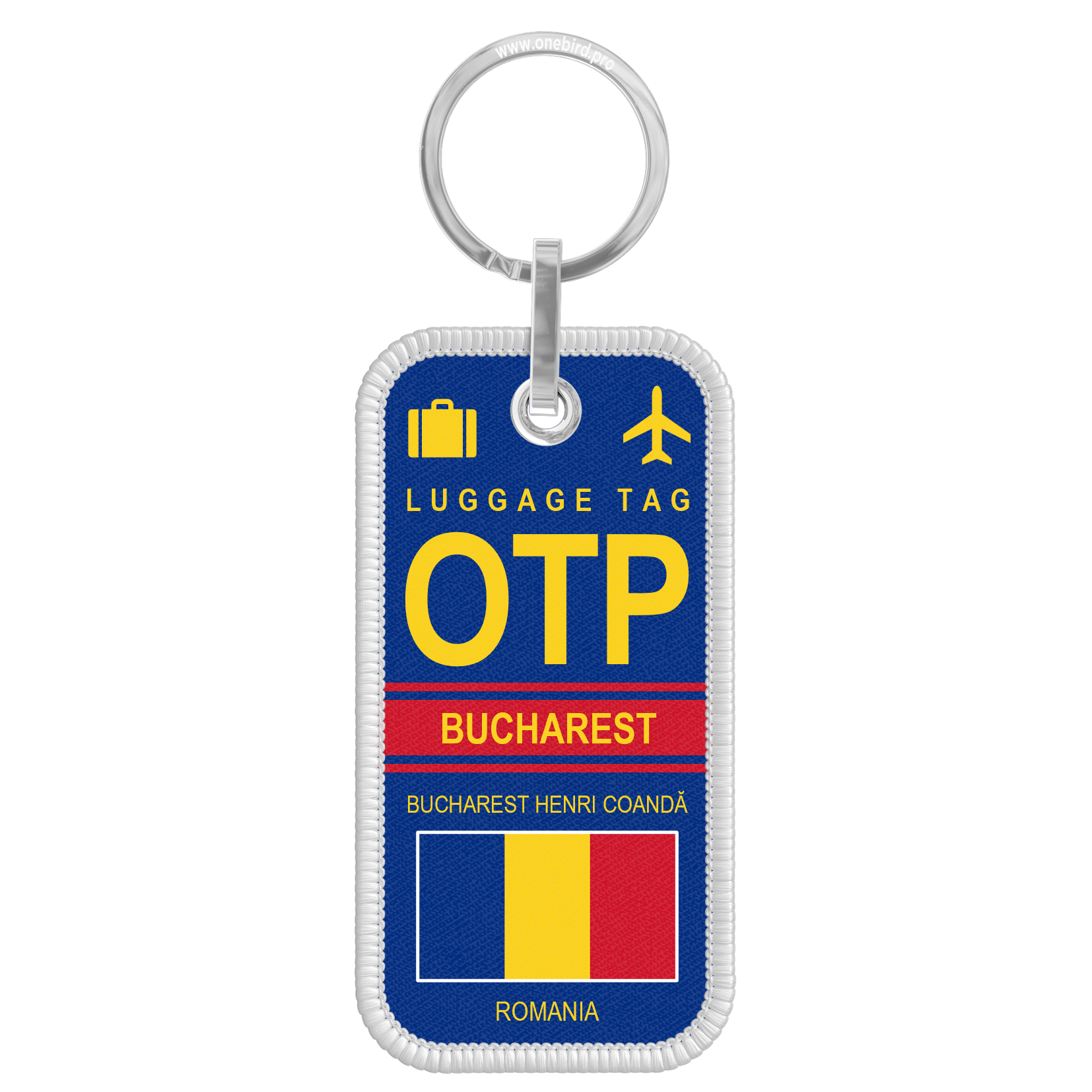 Porte-clés flamme - Airport code - OTP - BUCHAREST