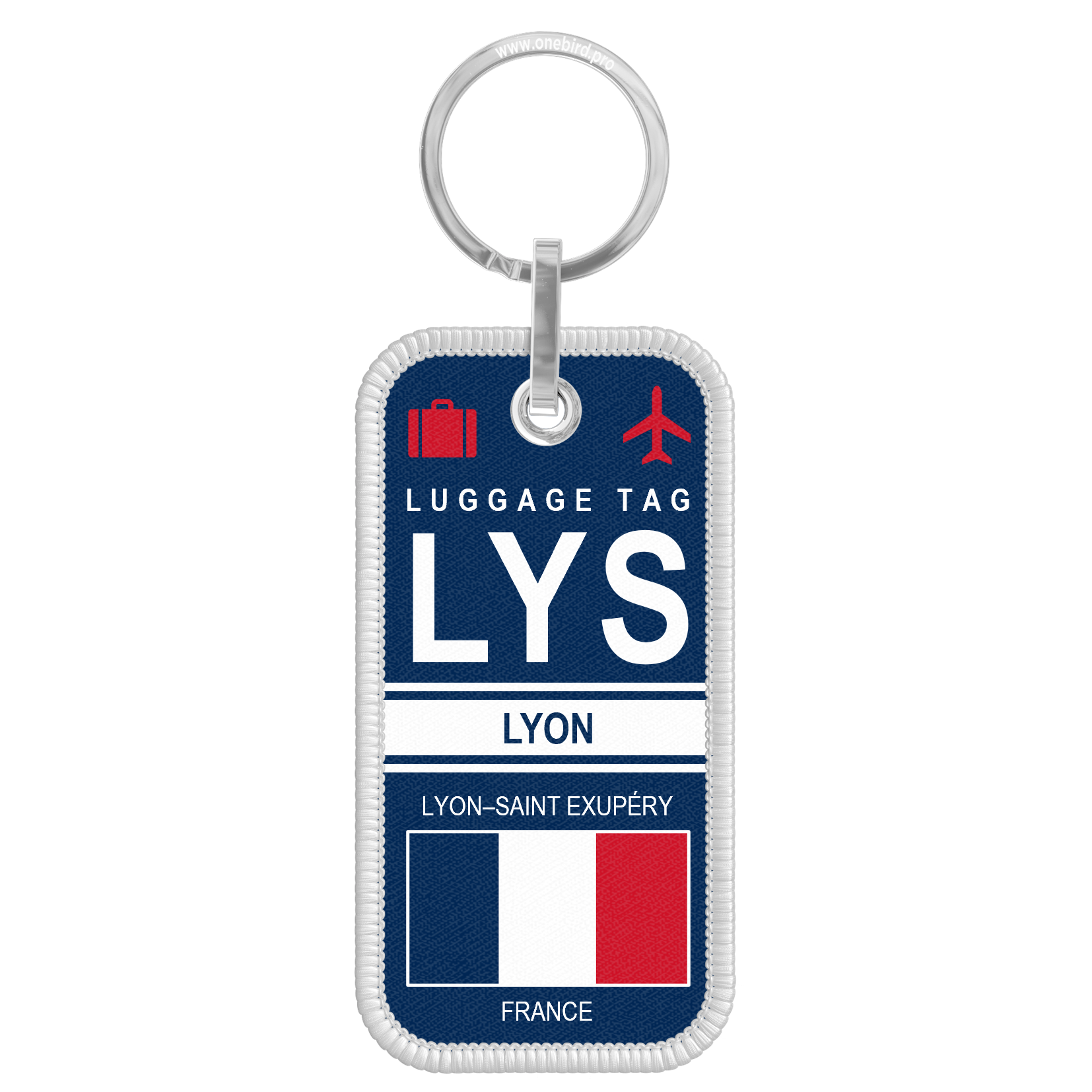 Porte-clés flamme - Airport code - LYS - LYON