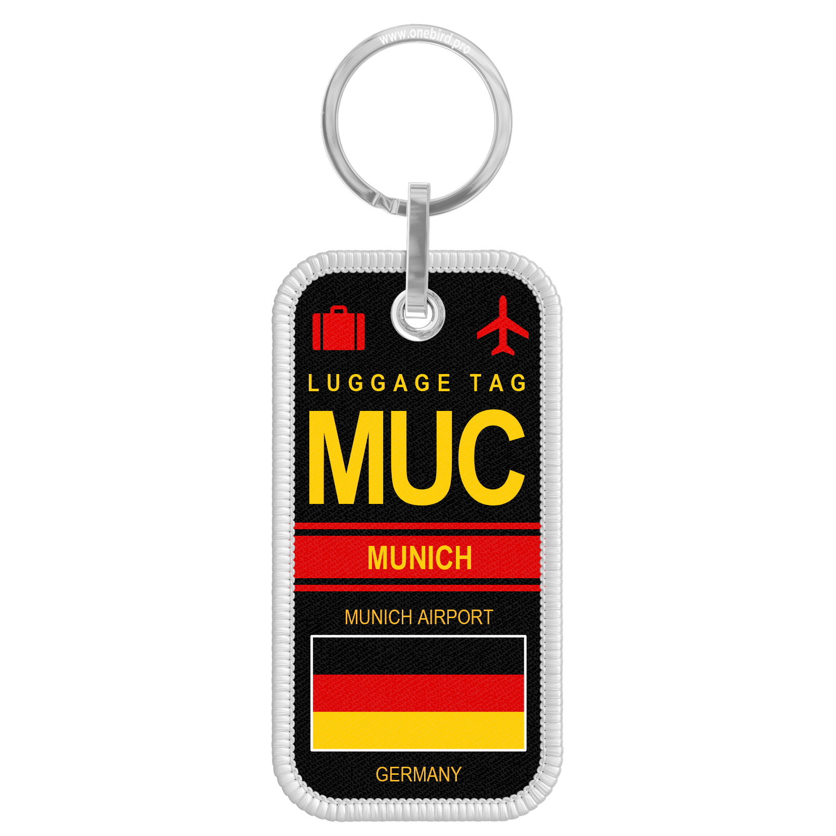 Porte-Cles Flamme - Airport code - MUC - MUNICH