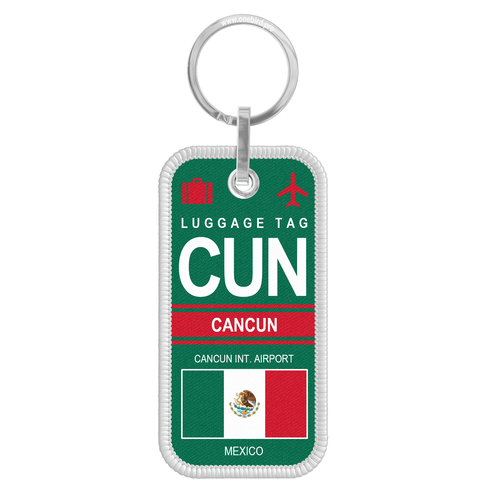 Porte-clés flamme - Airport code - CUN - CANCUN
