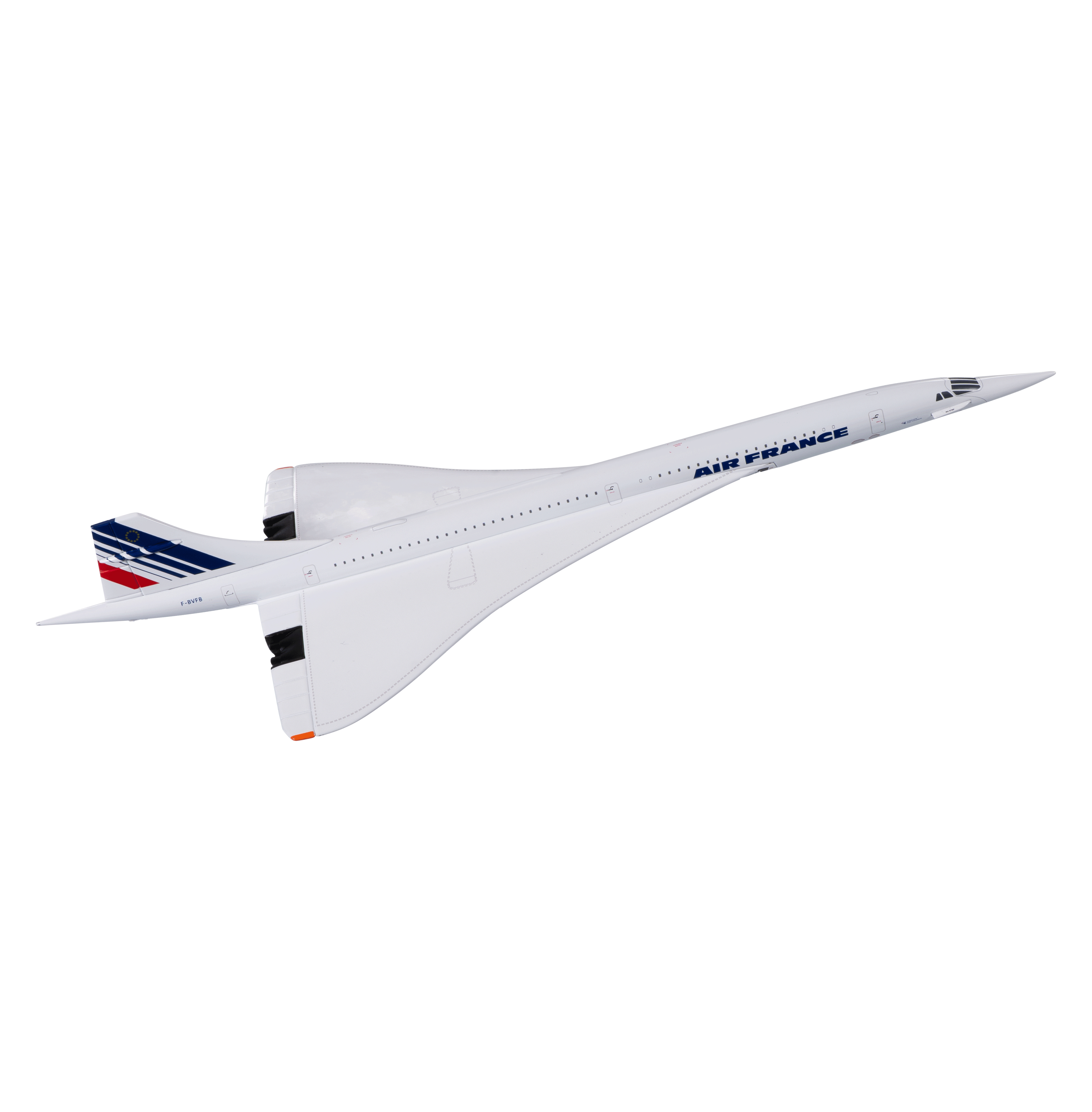 Maquette Sud Aviation Concorde F-BVFB Shinshein, métal 1/200