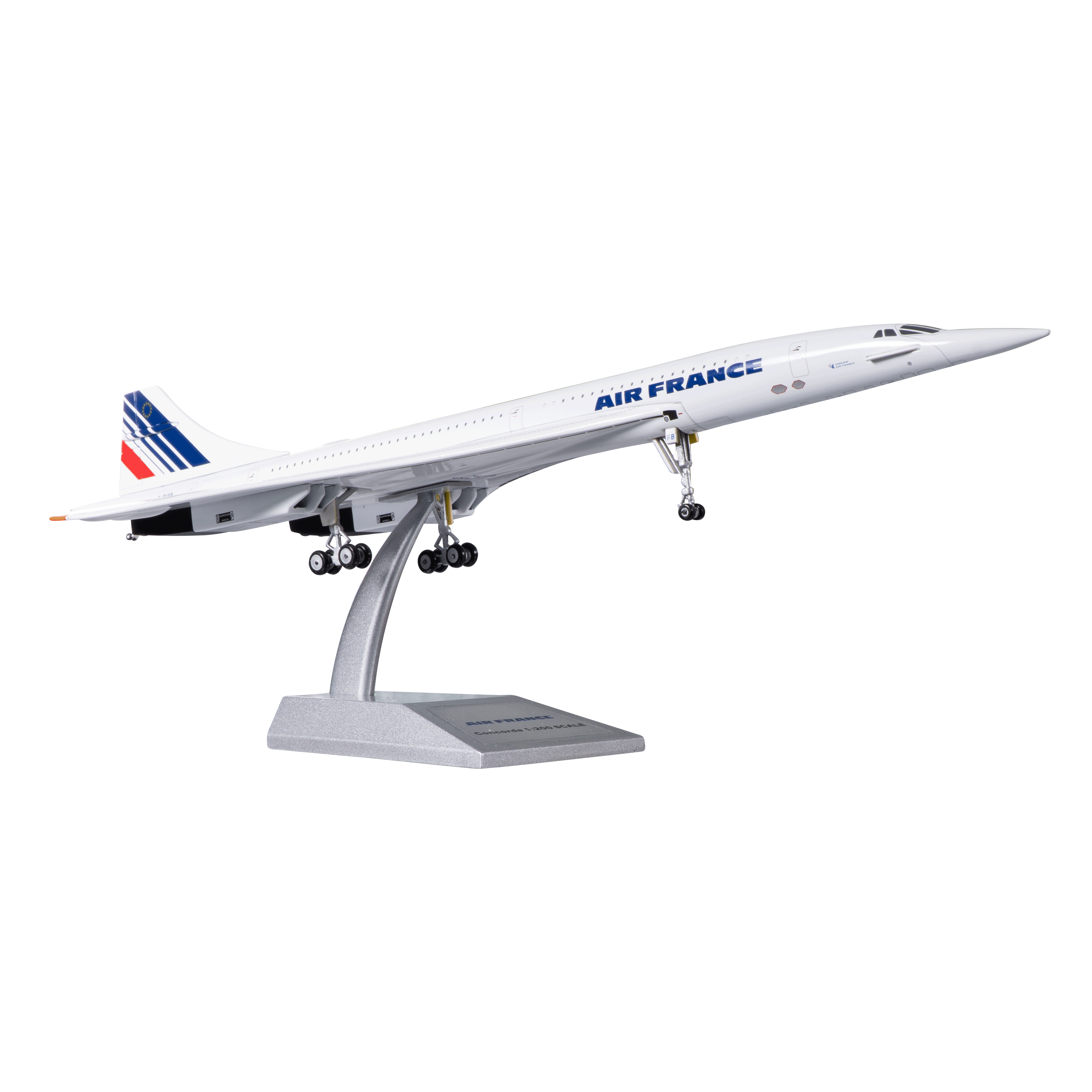 Maquette Sud Aviation Concorde F-BVFB Shinshein, métal 1/200