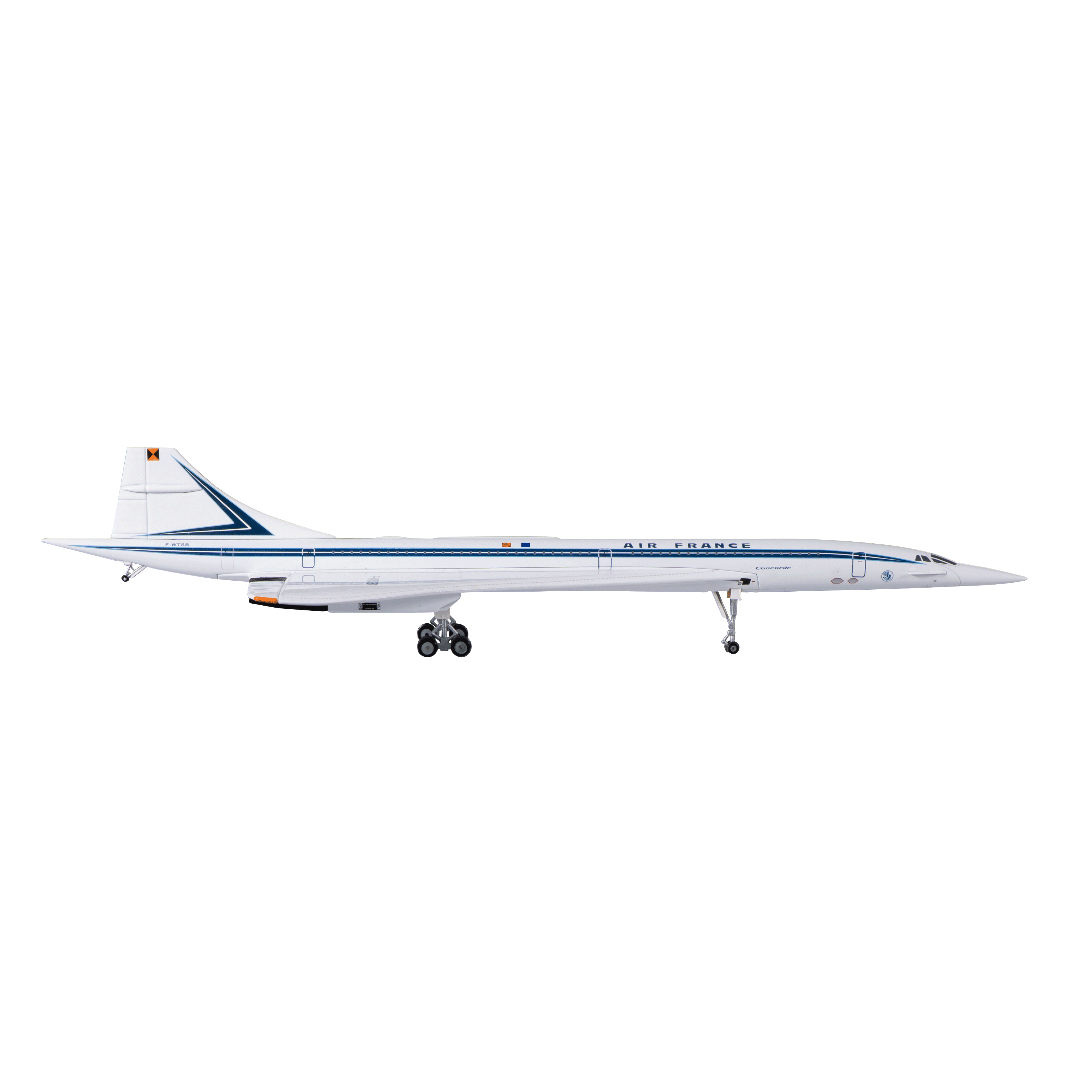 Maquette Sud Aviation Concorde F-WTSB Toulouse, métal 1/200