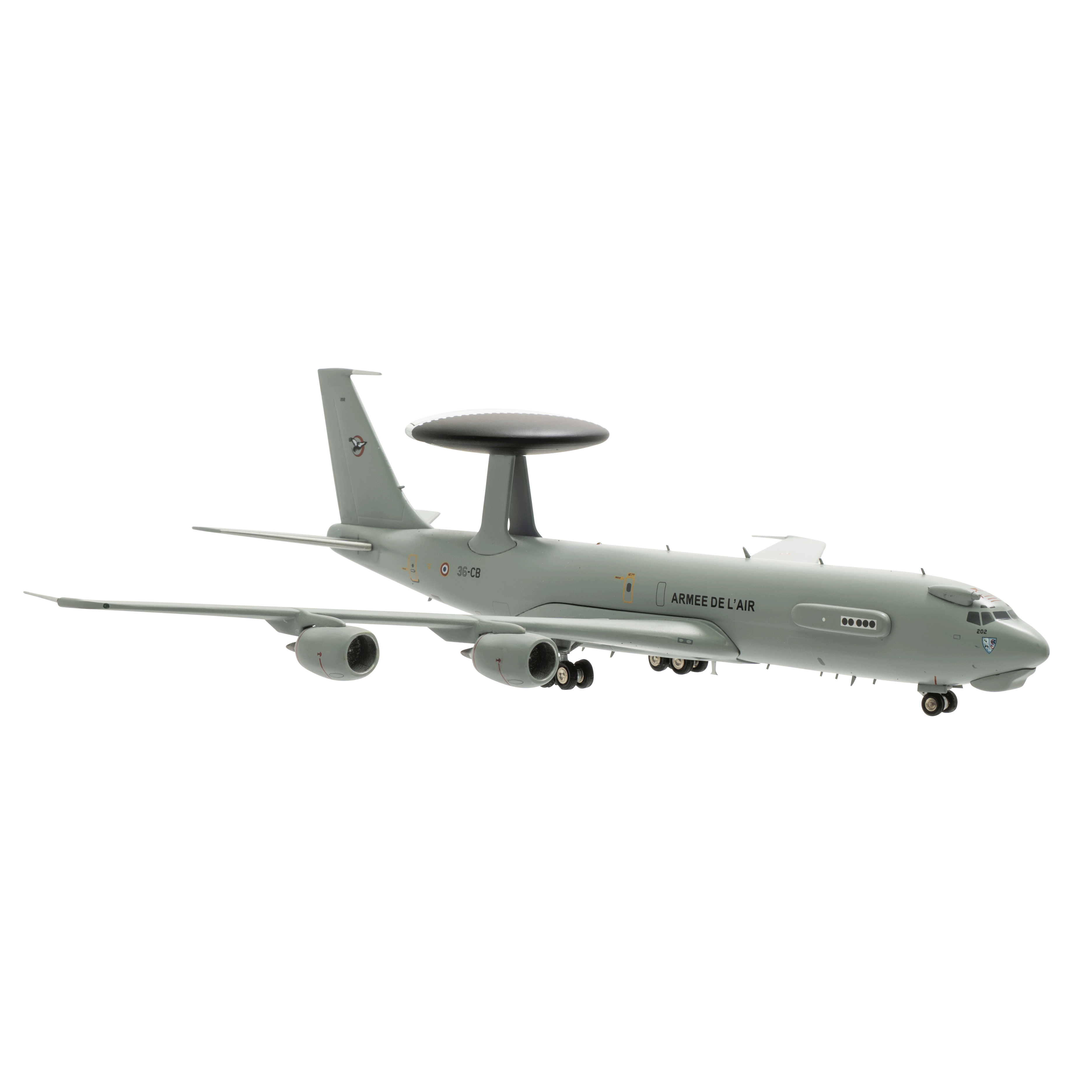 Maquette E-3F AWACS SDA AAE Armée de l'Air, métal 1/200e
