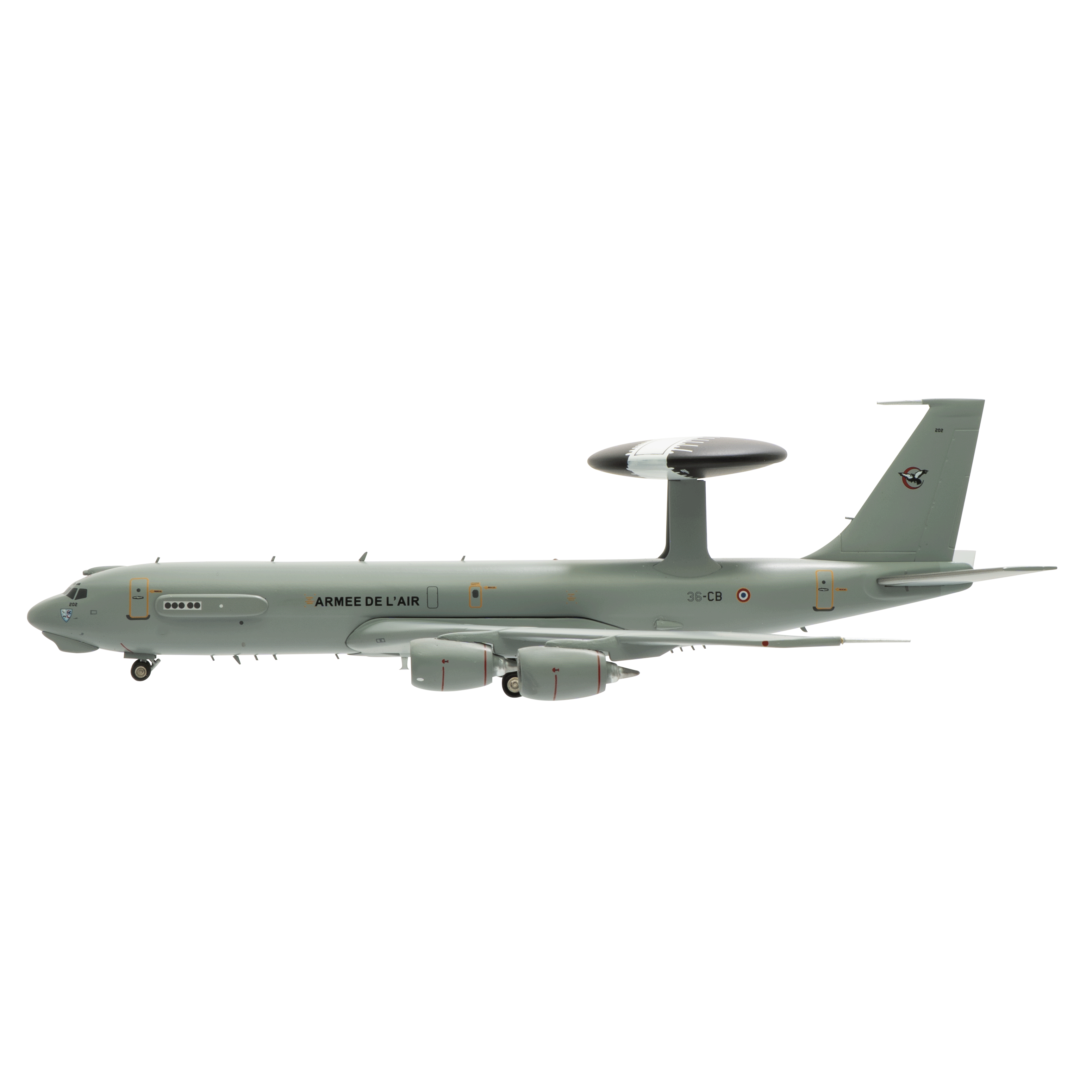 Maquette E-3F AWACS SDA AAE Armée de l'Air, métal 1/200e