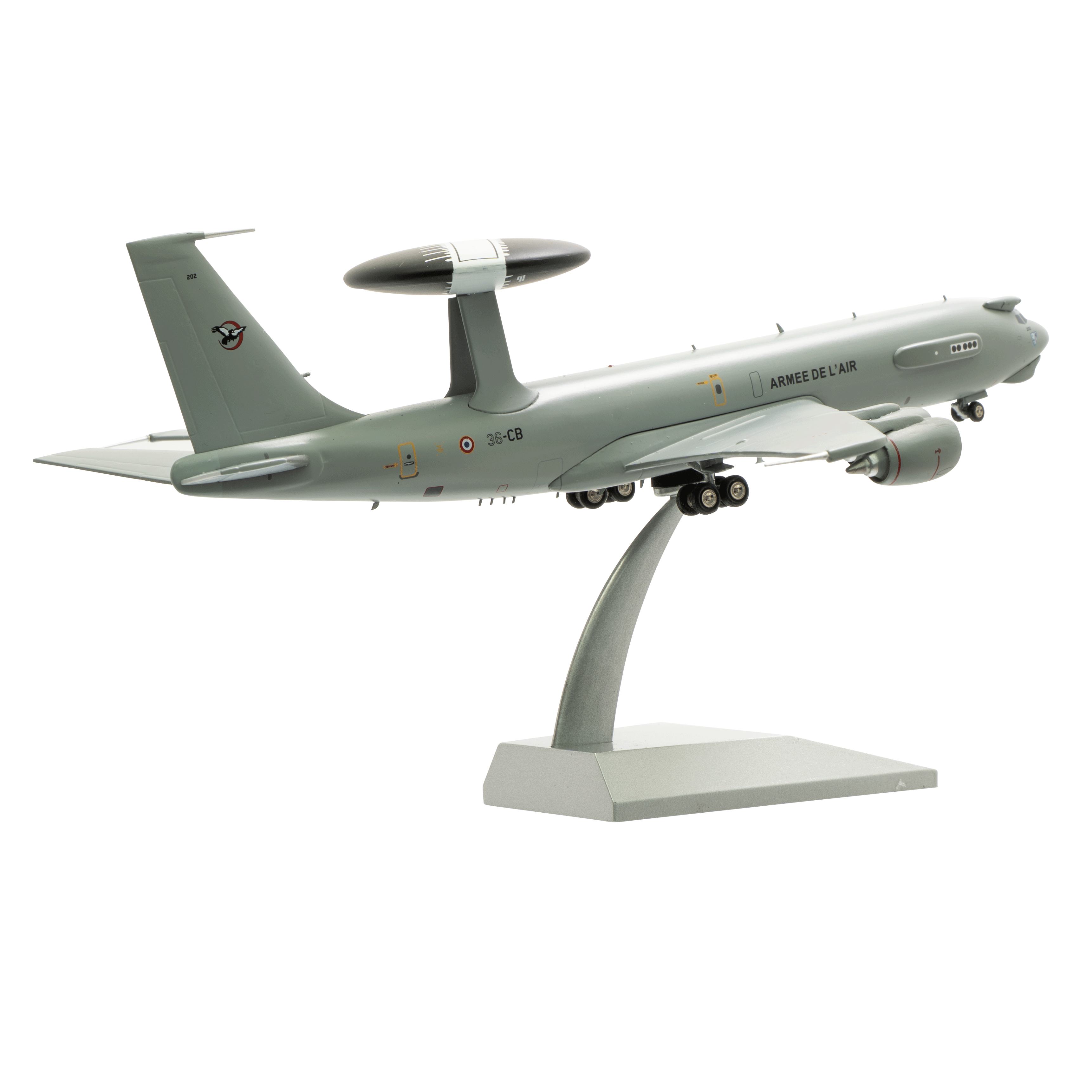 Maquette E-3F AWACS SDA AAE Armée de l'Air, métal 1/200e