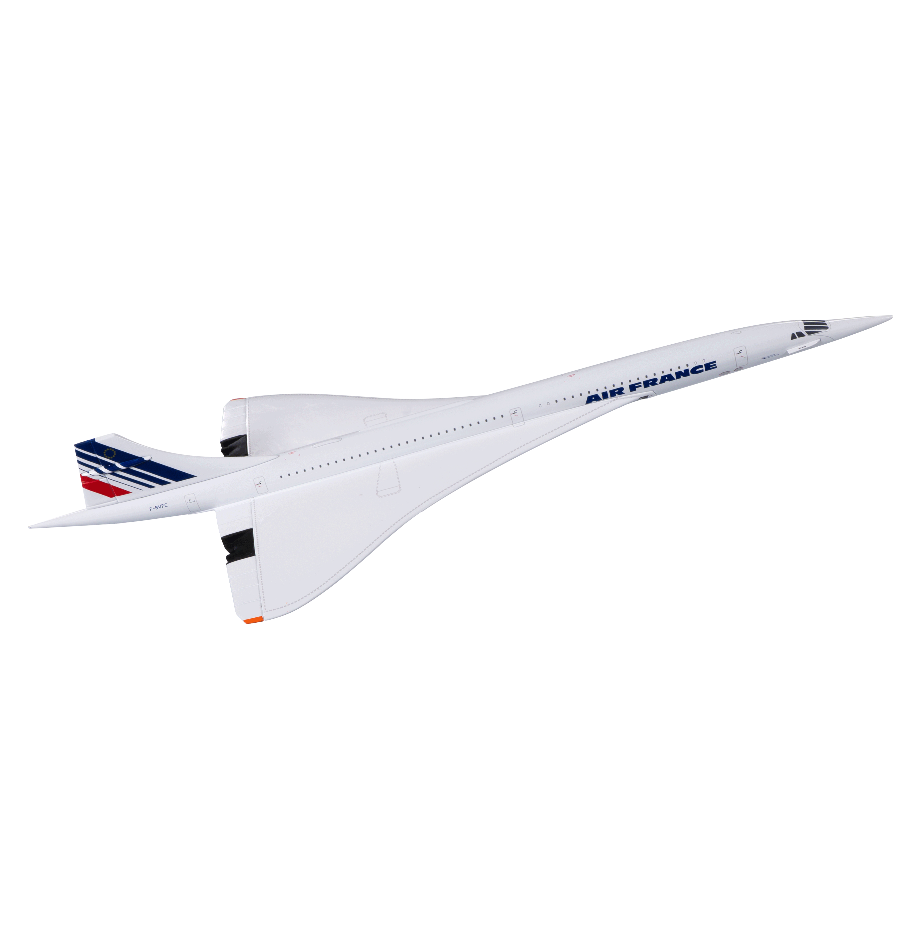 Maquette Sud Aviation Concorde F-BVFC TLS, métal 1/200