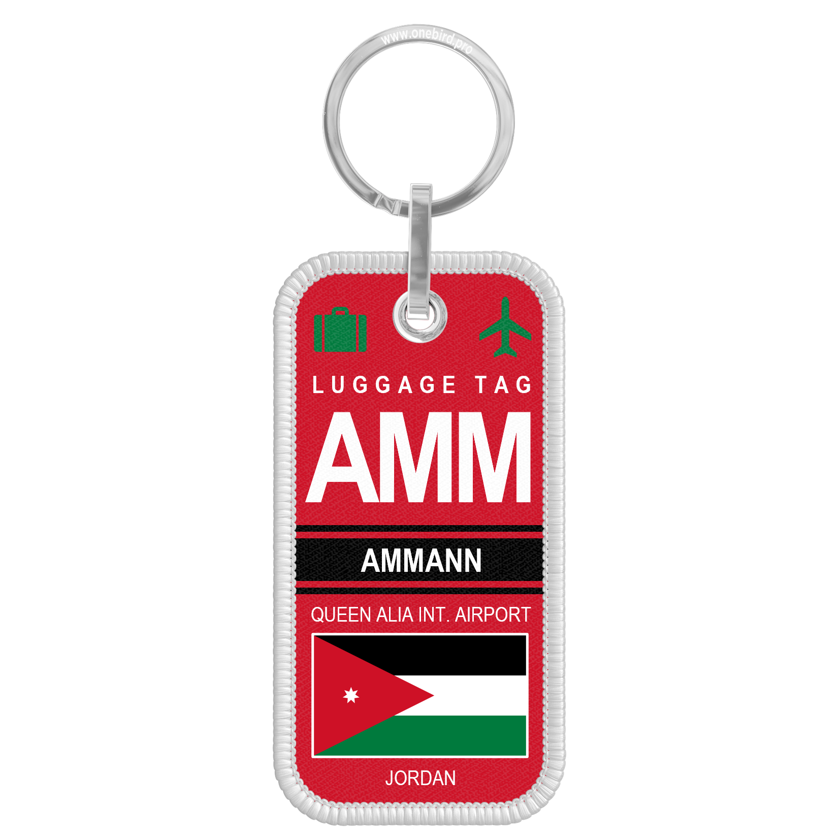 Porte-clés flamme - Airport code - AMM - AMMAN