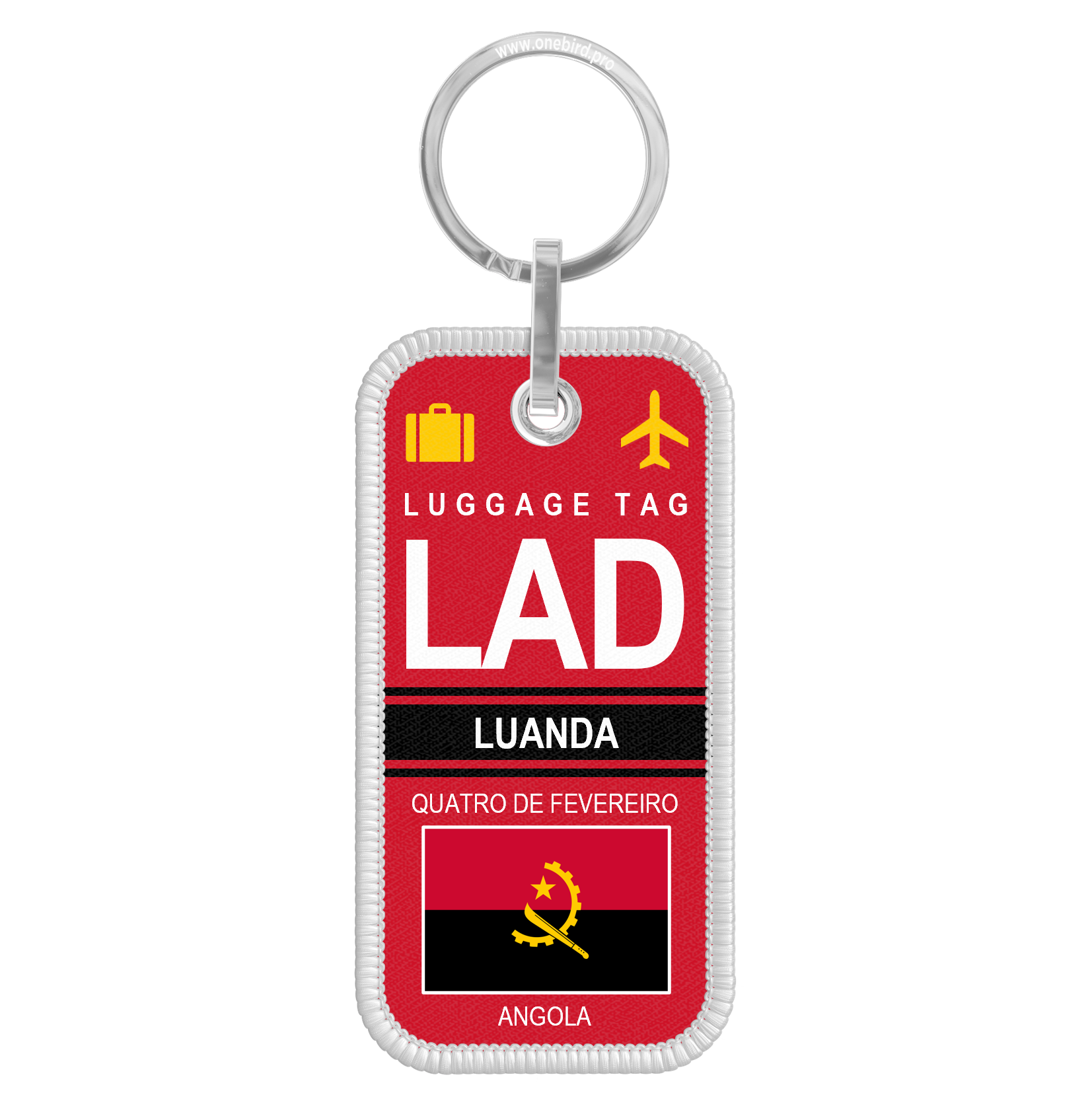 Porte-clés flamme - Airport code - LAD - LUANDA