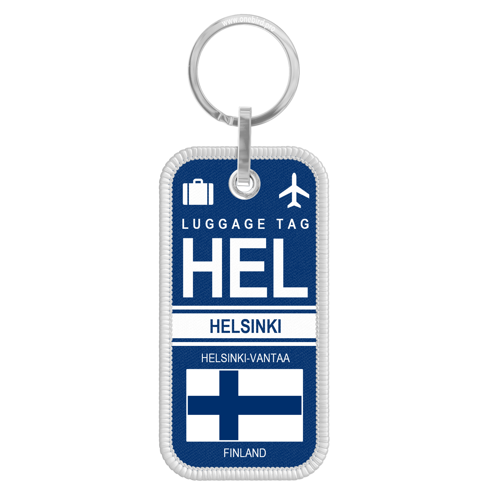 Porte-clés flamme - Airport code - HEL - HELSINKI