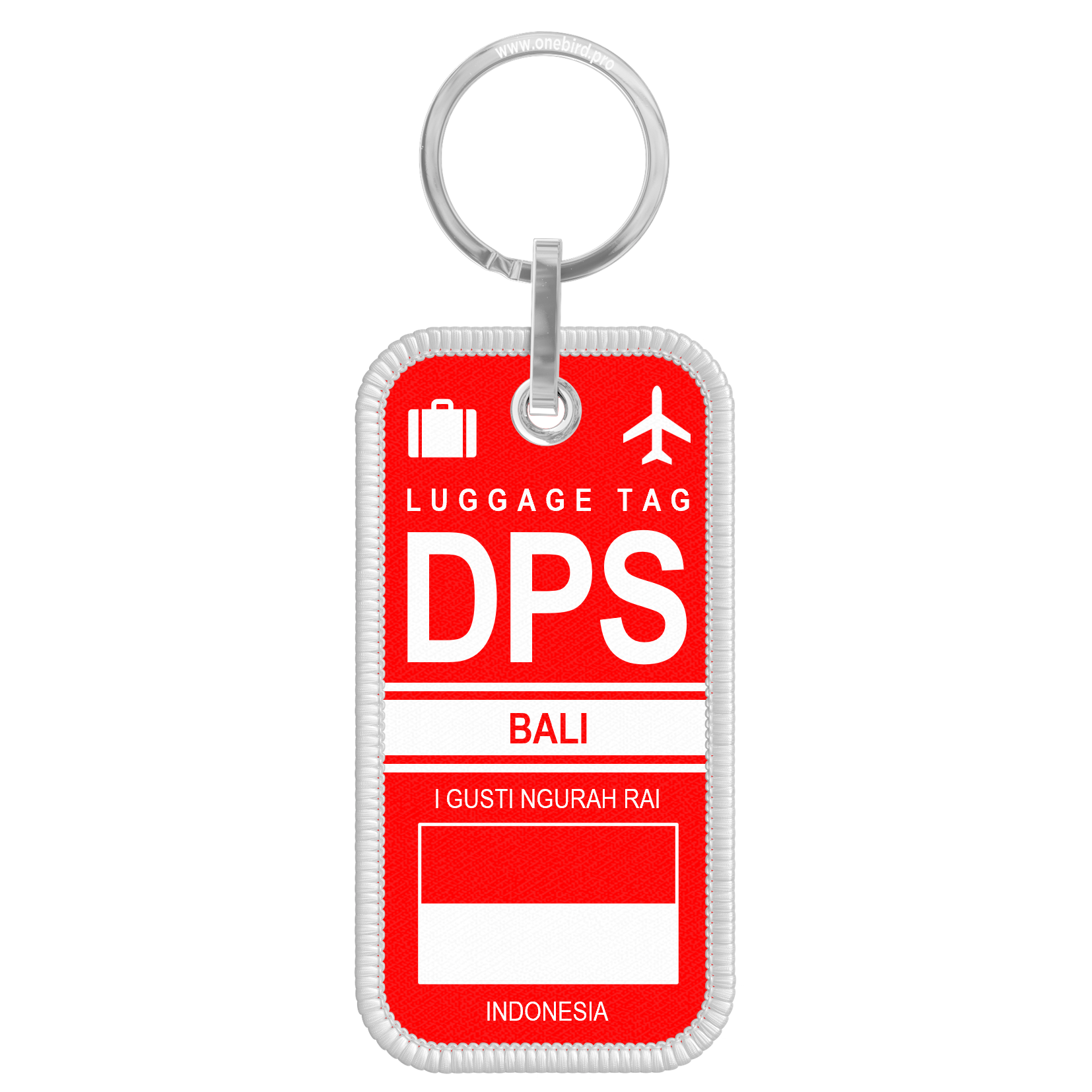 Porte-clés flamme - Airport code - DPS - BALI