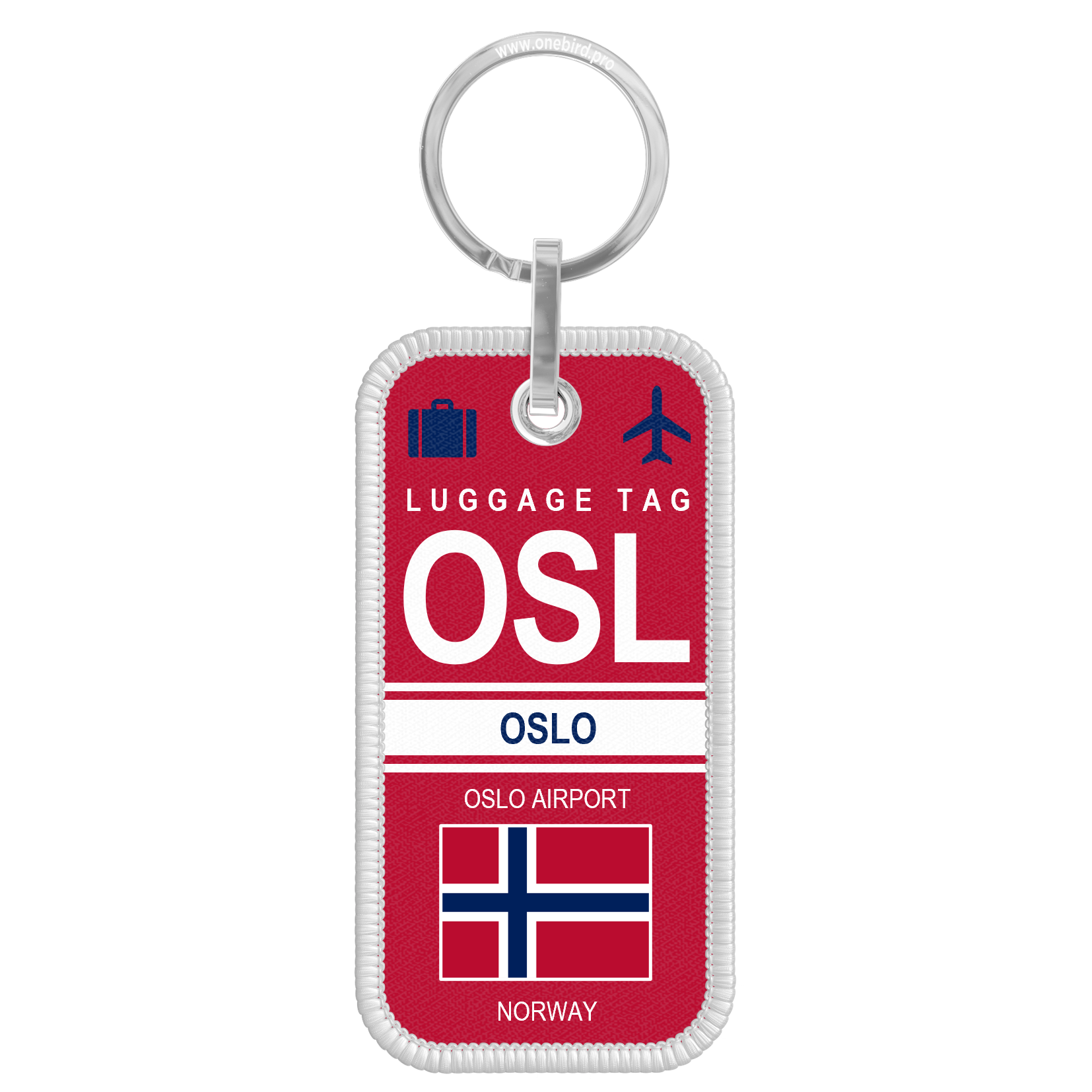 Porte-clés flamme - Airport code - OSL - OSLO