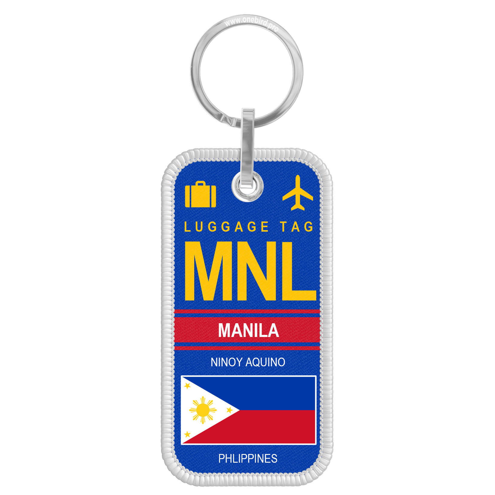 Porte-clés flamme - Airport code - MNL - MANILA