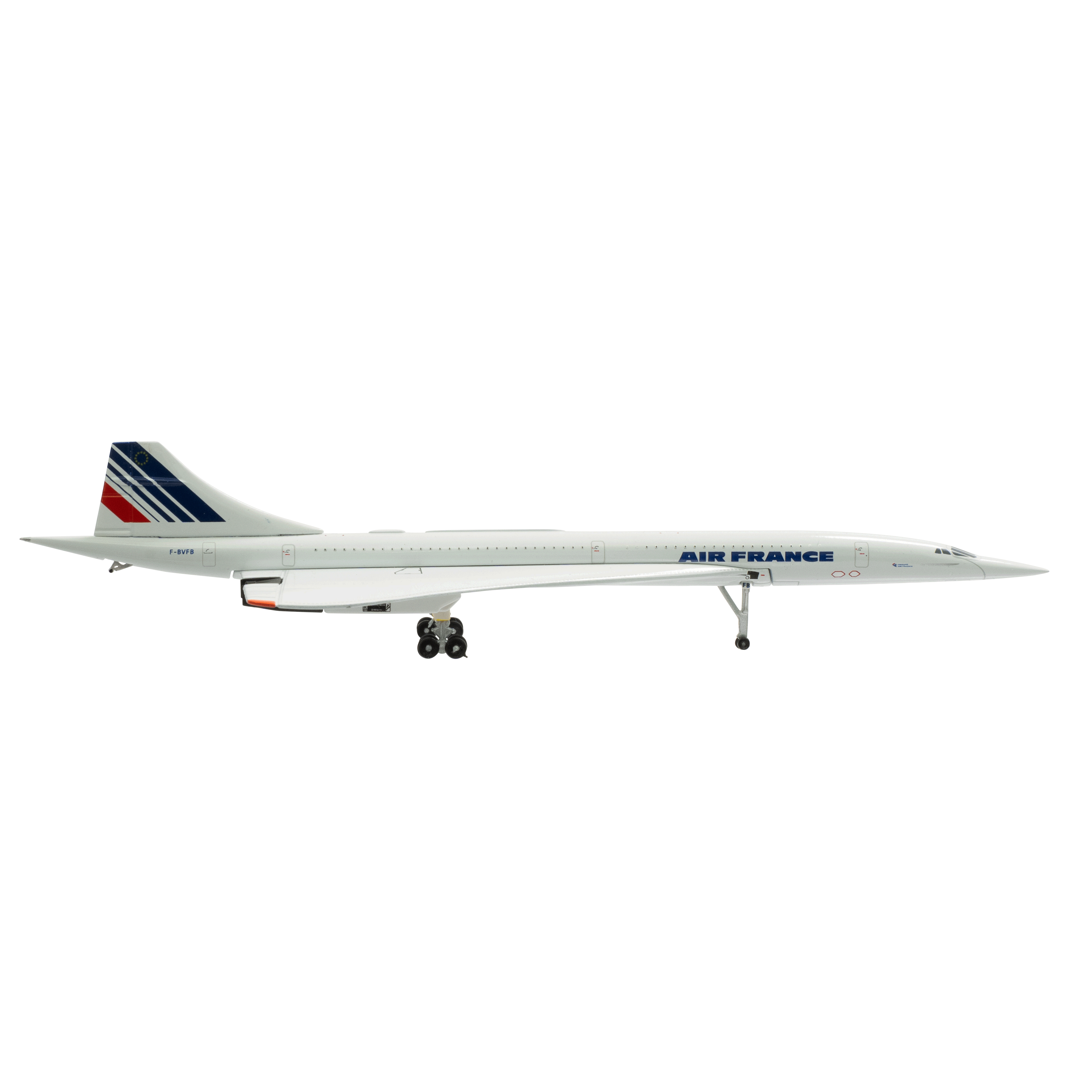 Maquette Concorde Sud Abviation Air France F-BVFB Shinshein, métal 1/400e