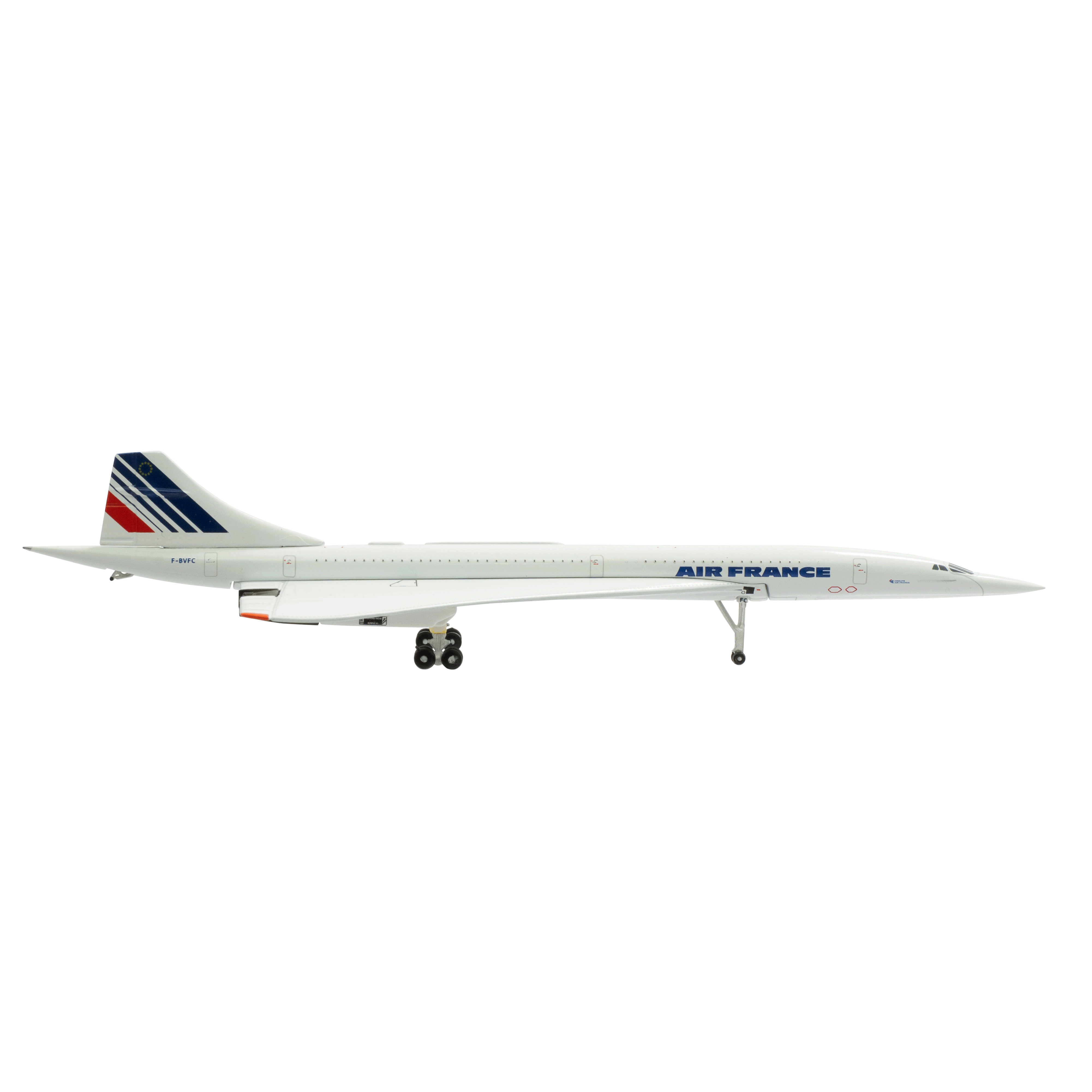 Maquette Sud Aviation Concorde Air France F-BVFC TOULOUSE, métal 1/400e