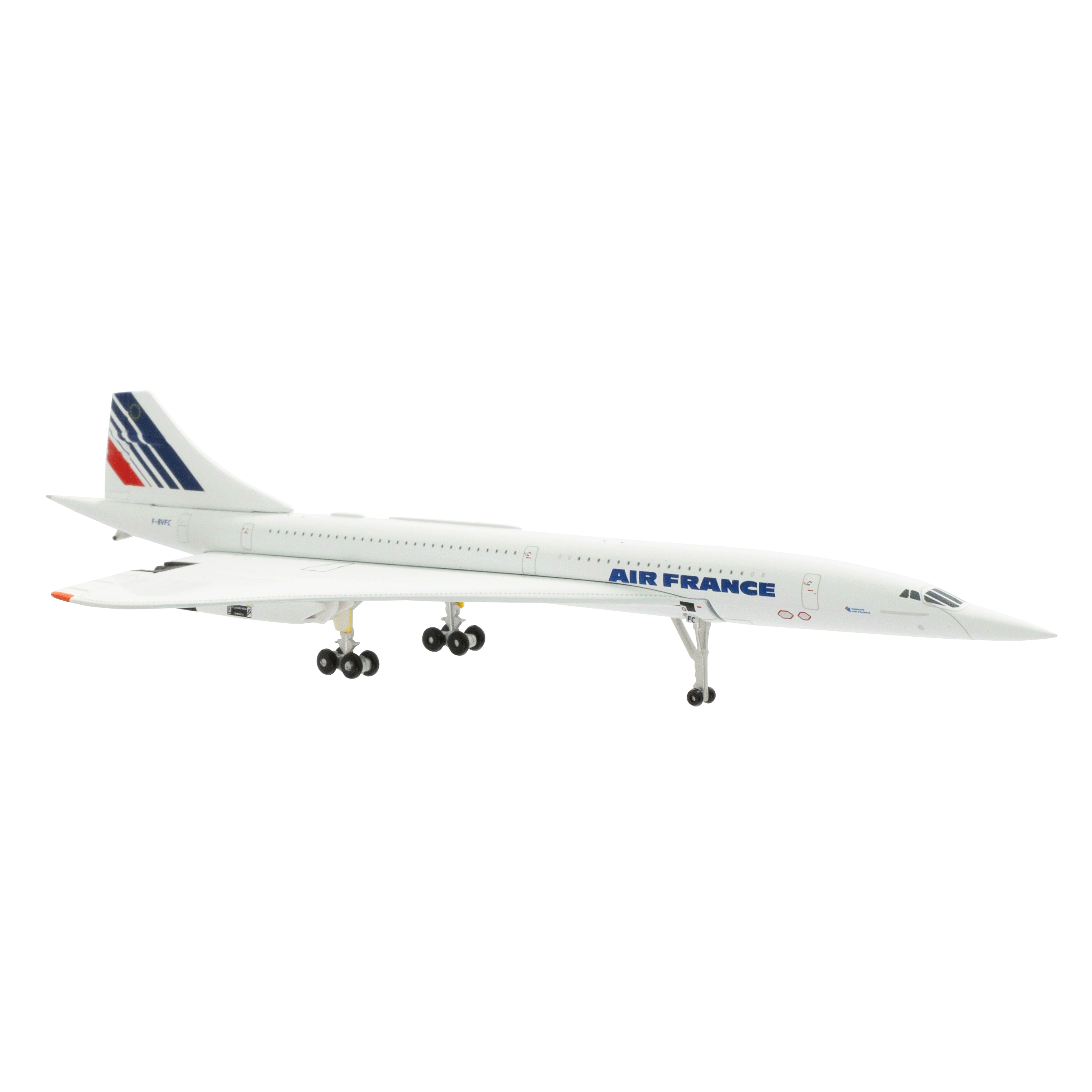 Maquette Sud Aviation Concorde Air France F-BVFC TOULOUSE, métal 1/400e