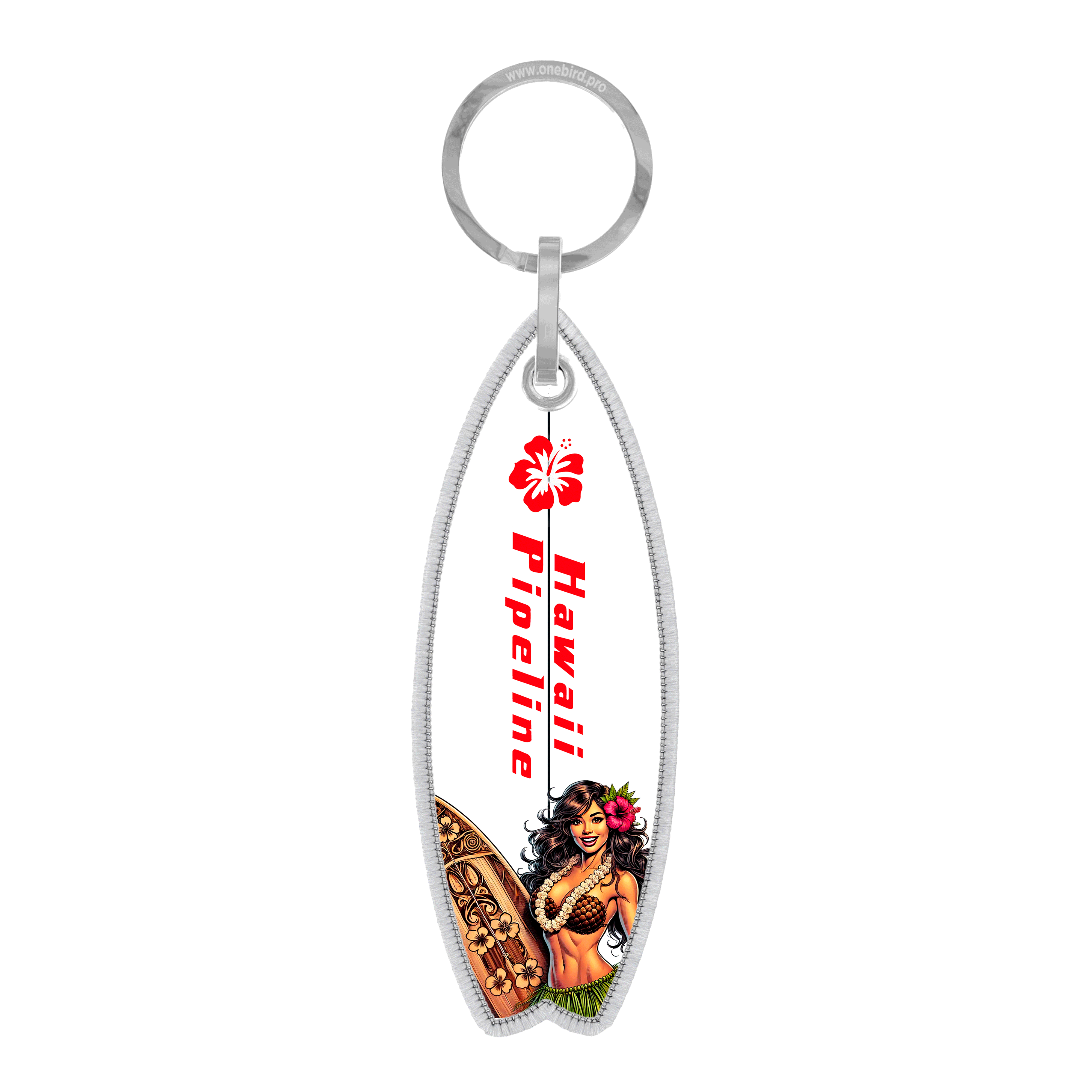 Porte-clés - flamme - surf Hawaii