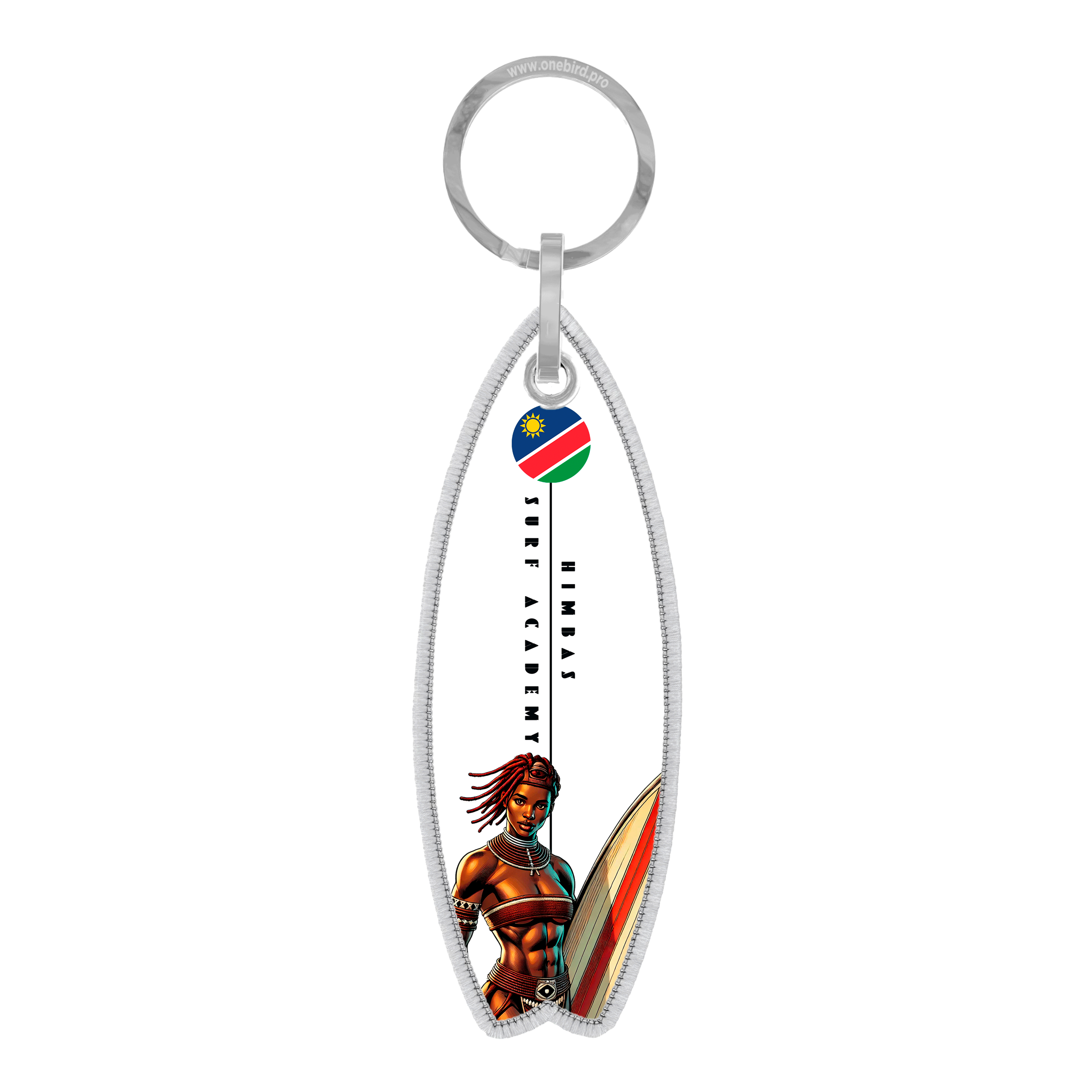 Porte-clés - flamme - surf Namibie