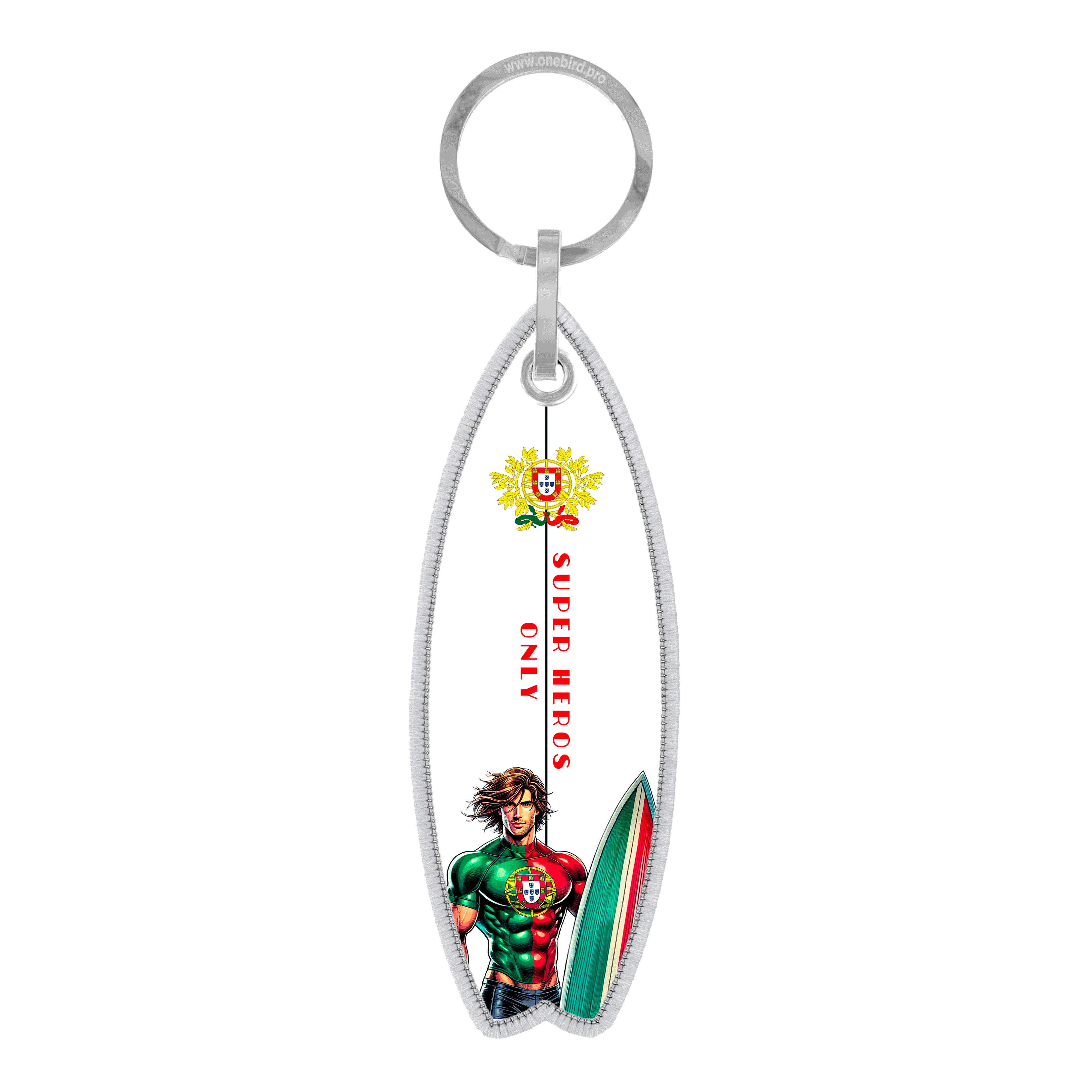 Porte-clés - flamme - surf Portugal