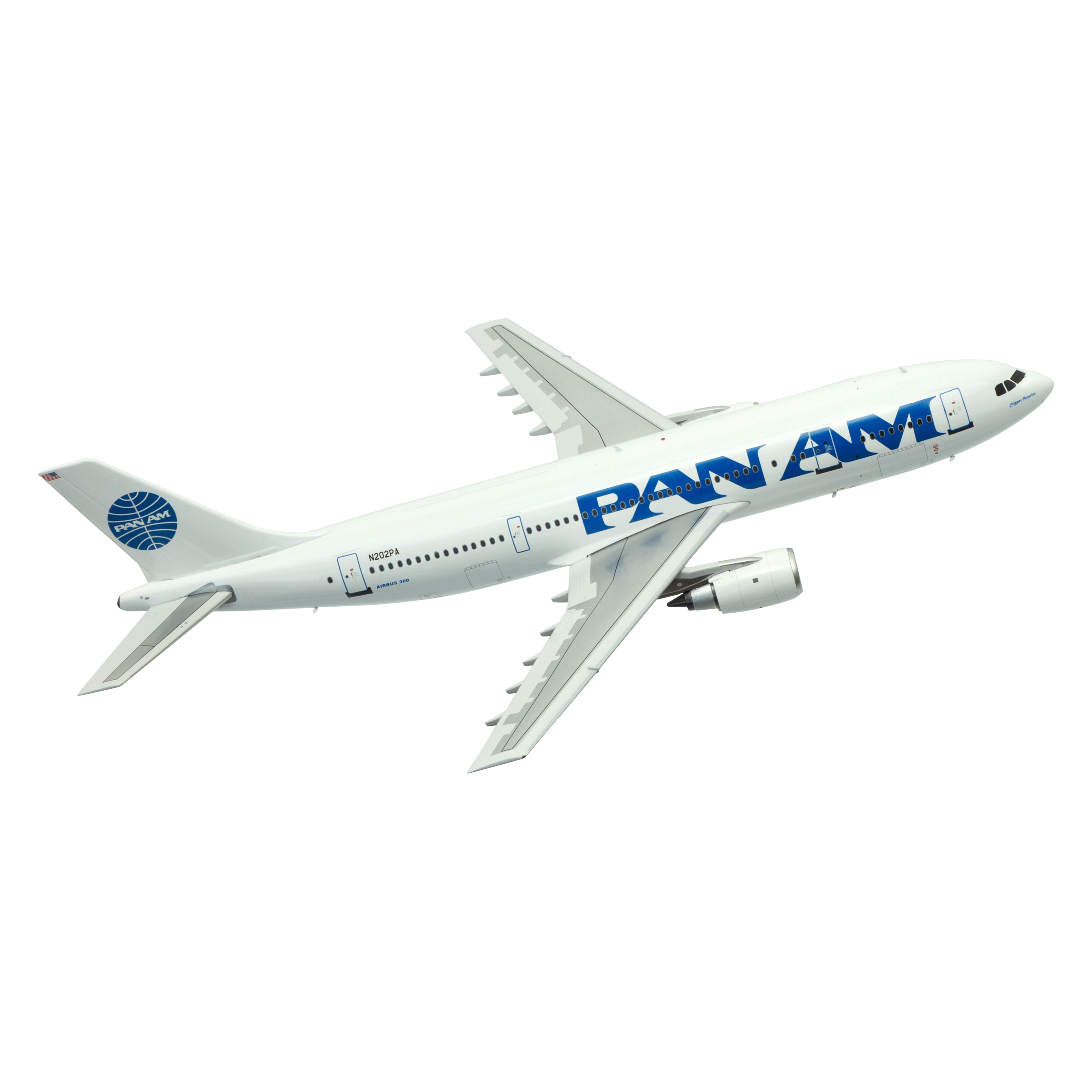 Maquette PAN AM Airbus A300B4 N202PA, métal 1/200ème