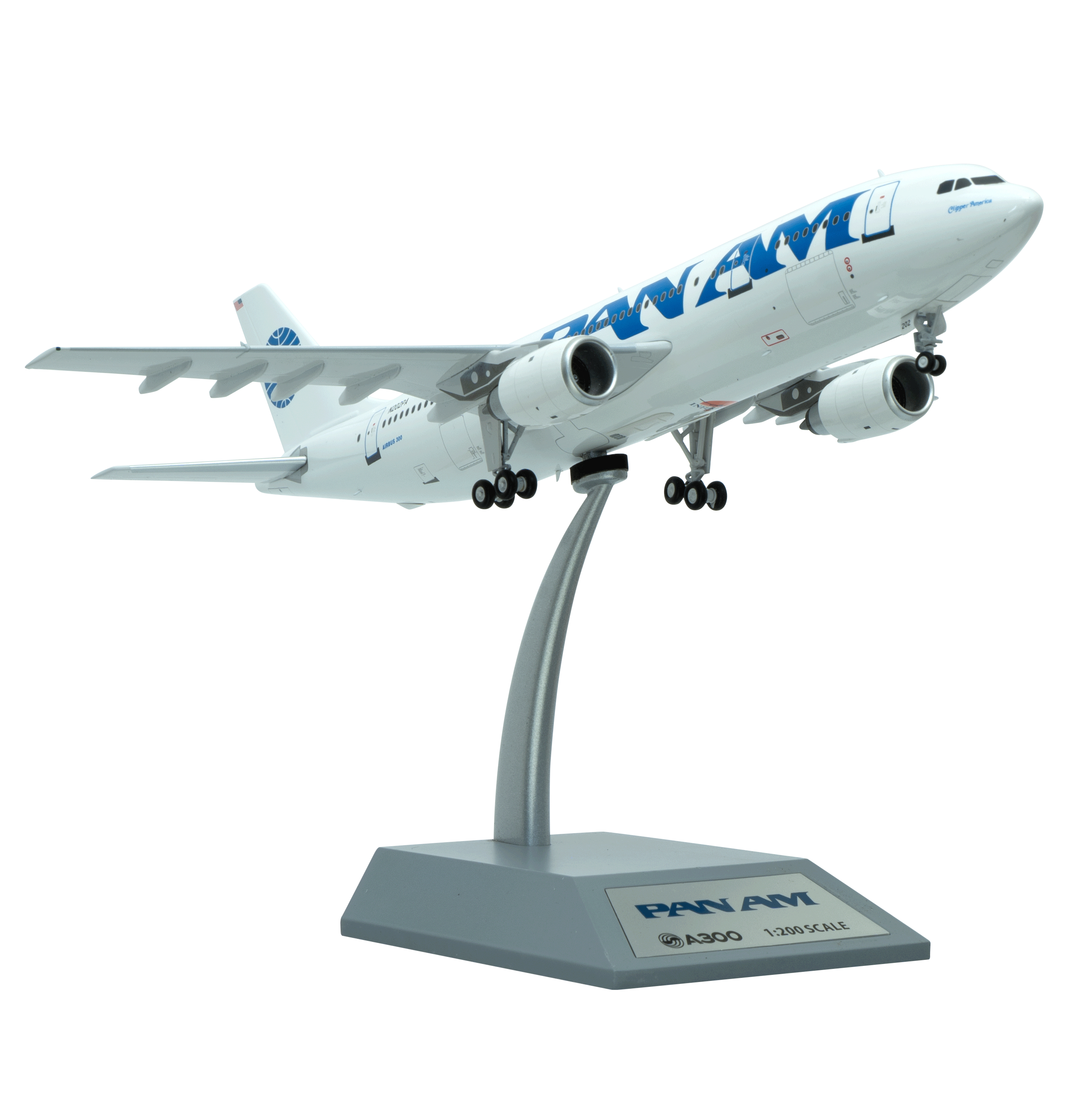 Maquette PAN AM Airbus A300B4 N202PA, métal 1/200ème