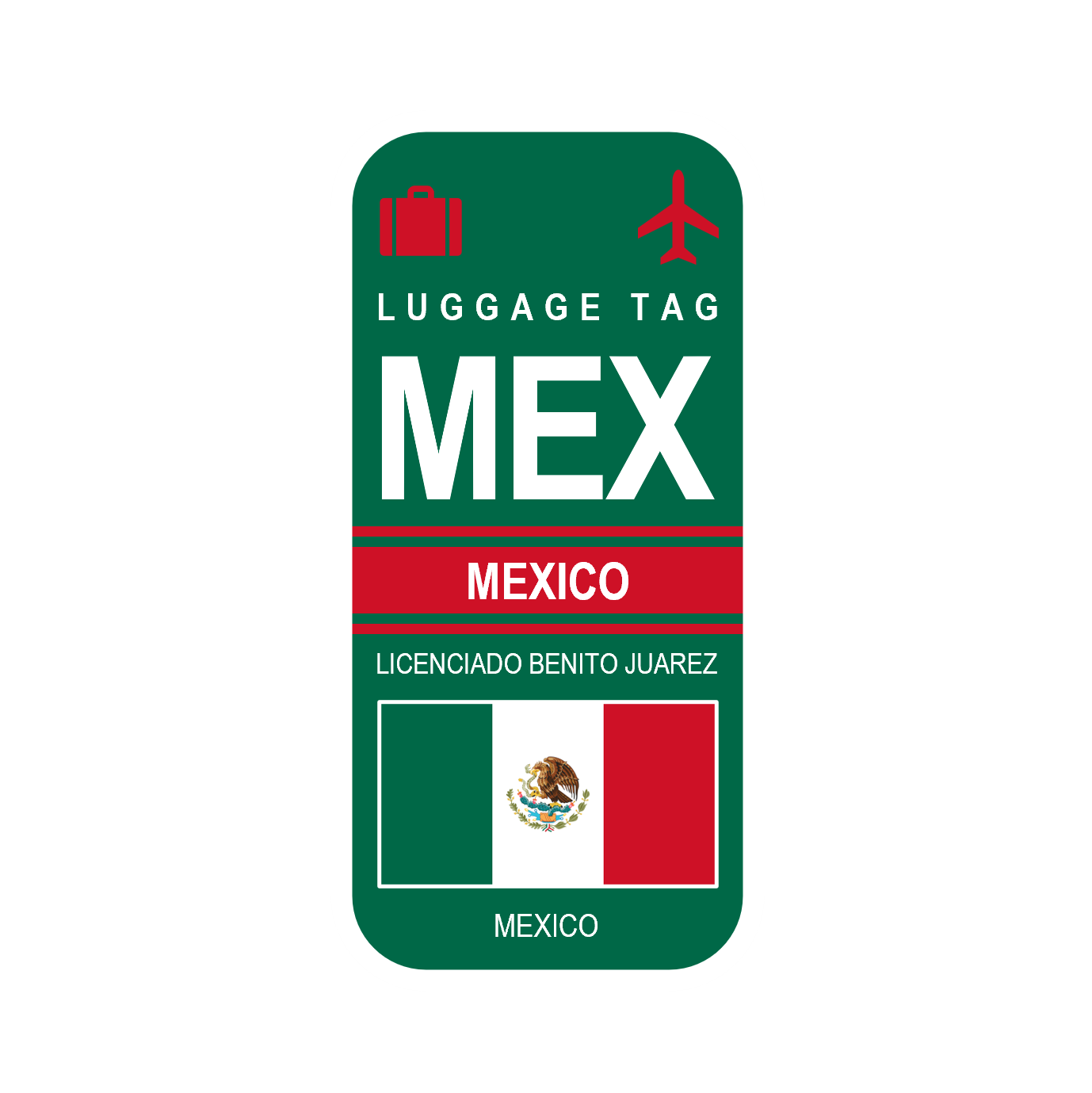 Magnet - Code Aéroport - MEX- MEXICO