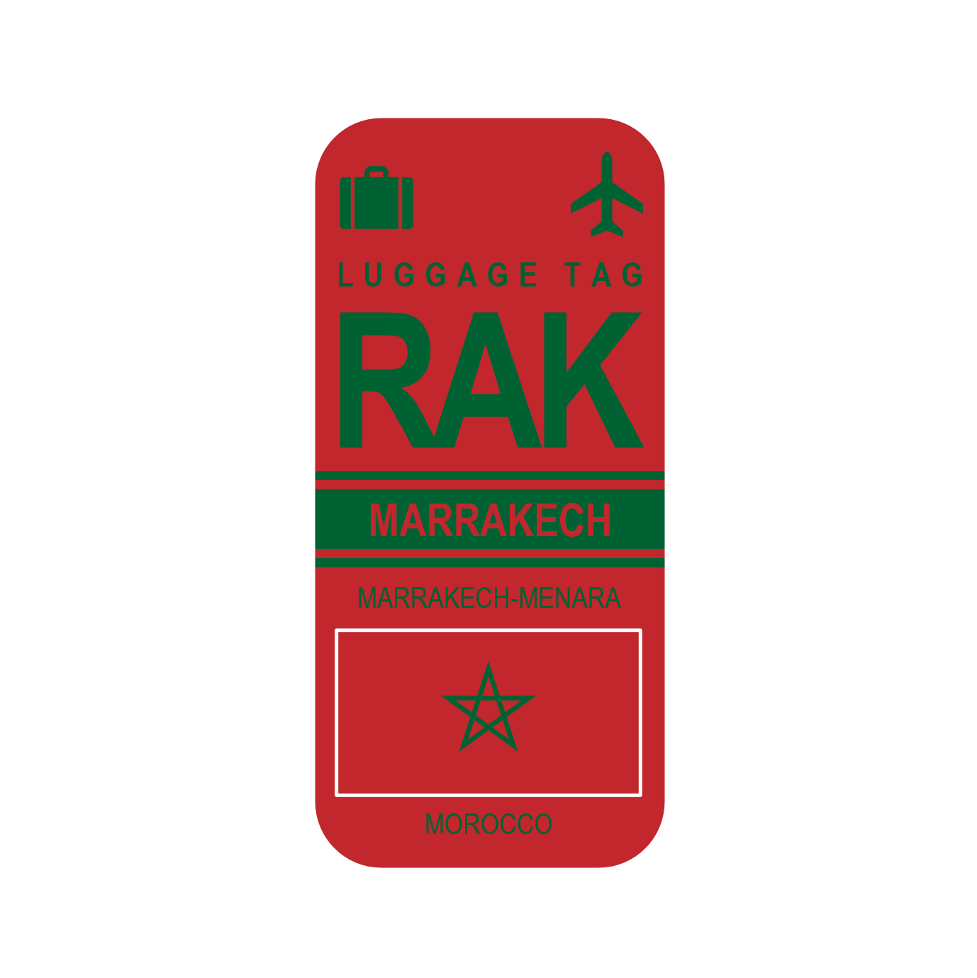 Magnet - Code Aéroport - RAK - MARRAKECH