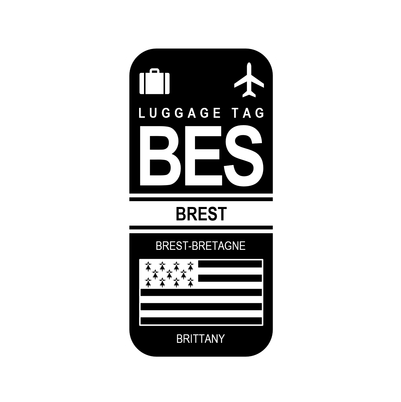Magnet - Code Aéroport - BES - BREST
