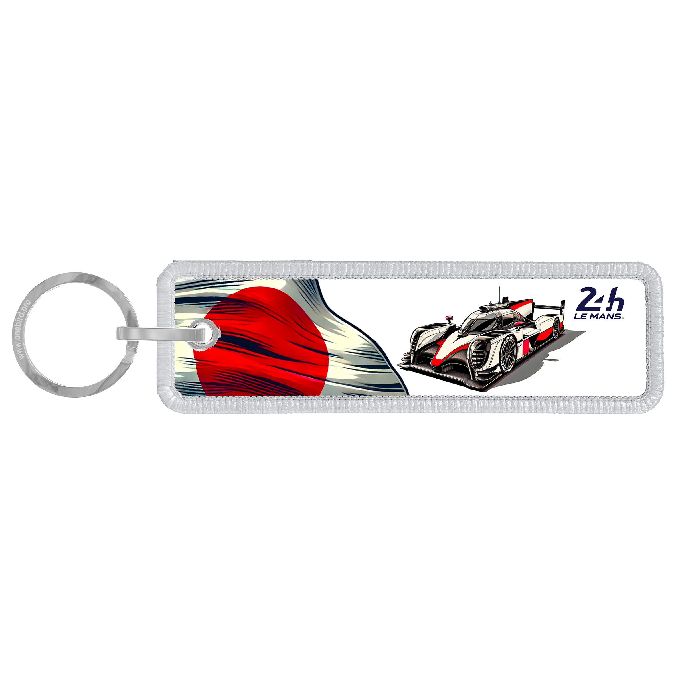 24H Le Mans - Cars&Flags - Porte-clés Japon - Voiture rouge & blanche