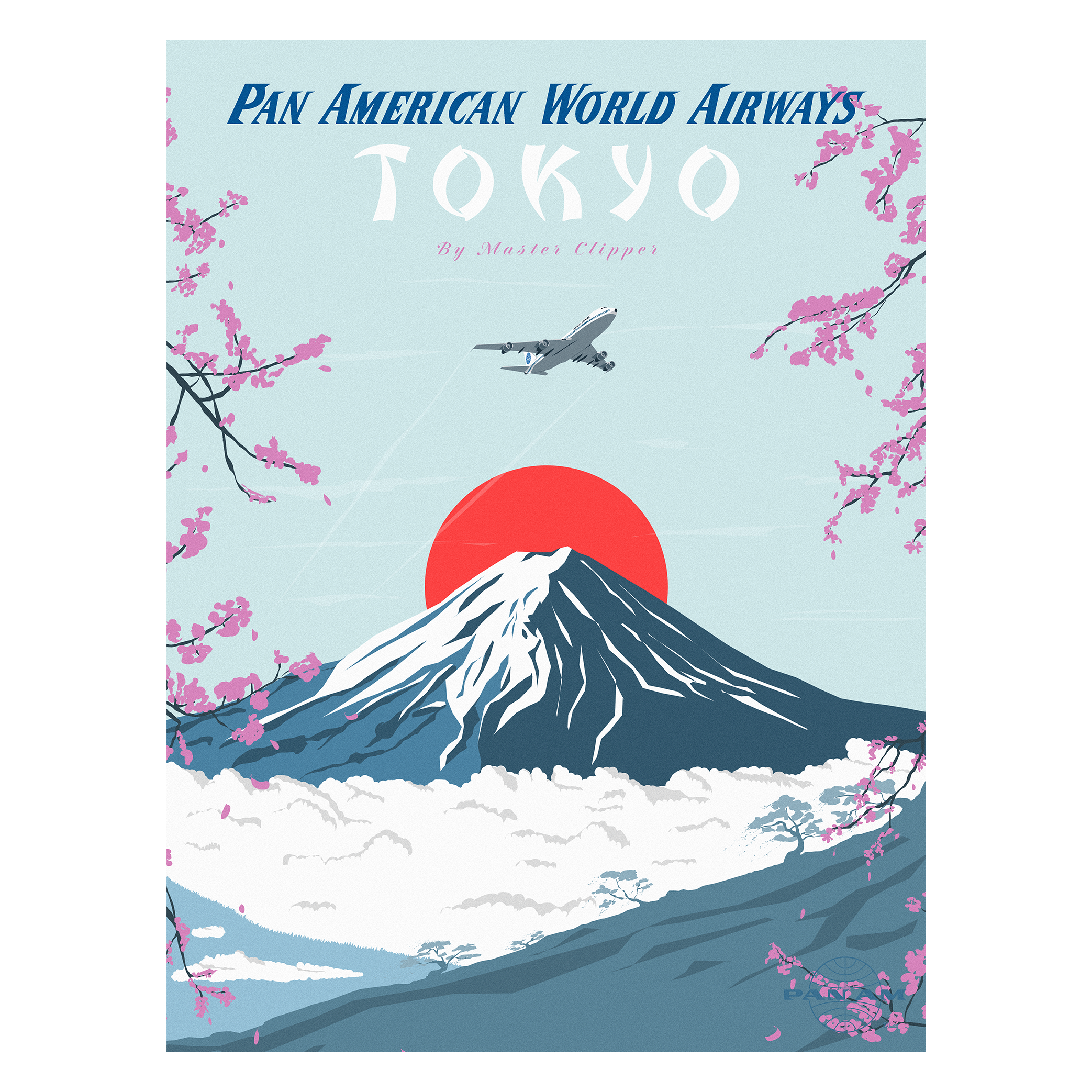 Affiche 30x40 PAN AM Tokyo