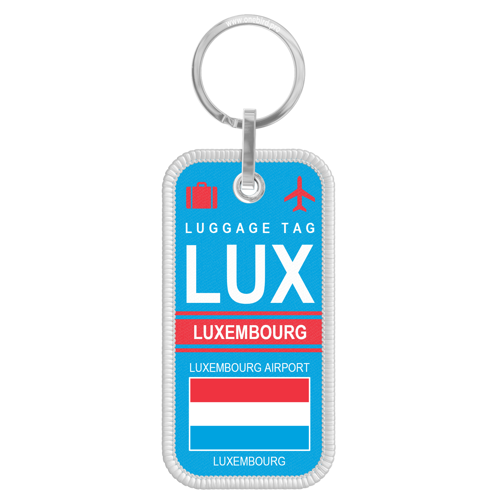 Porte-clés flamme - Airport code - LUX - LUXEMBOURG