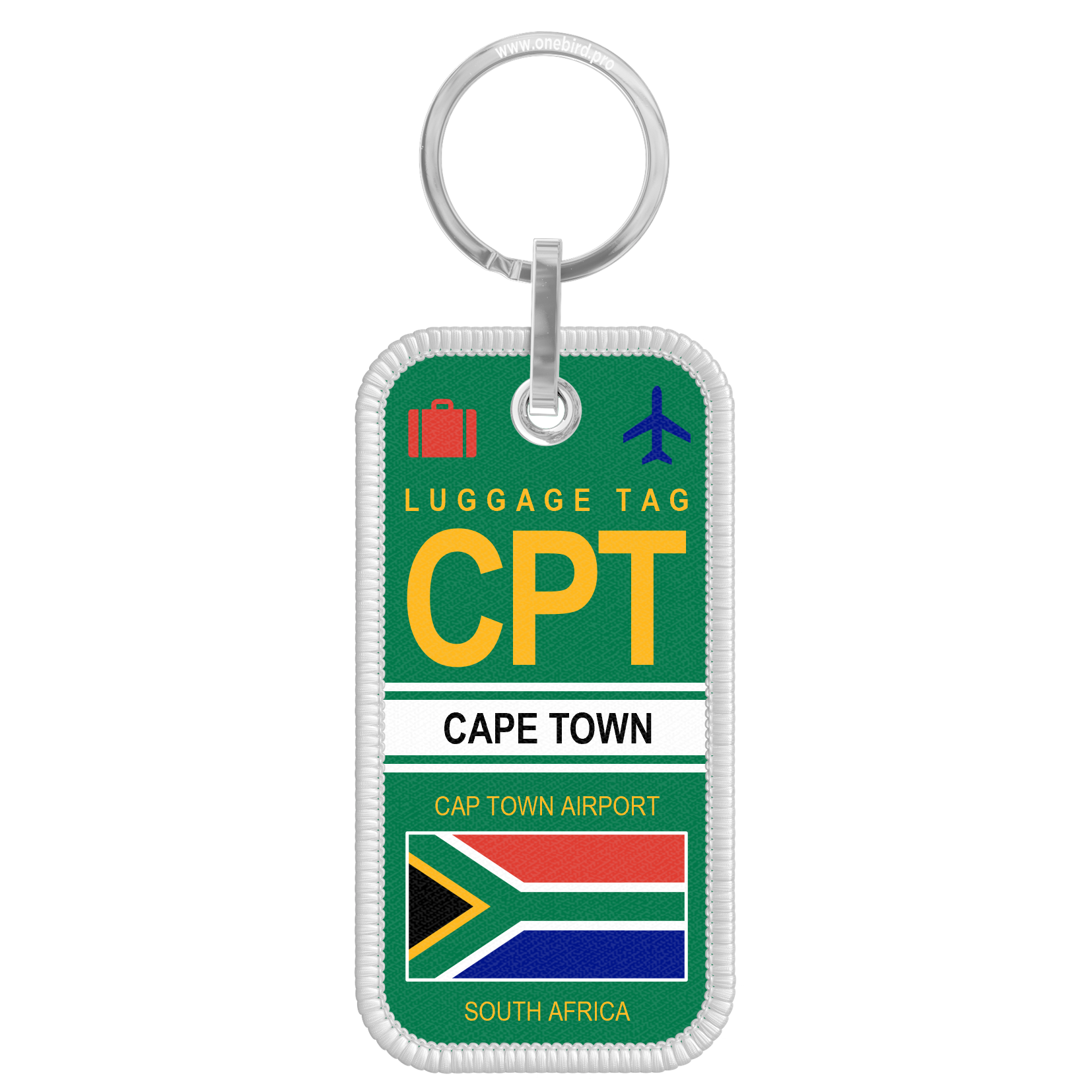 Porte-clés flamme - Airport code - CPT - CAP TOWN