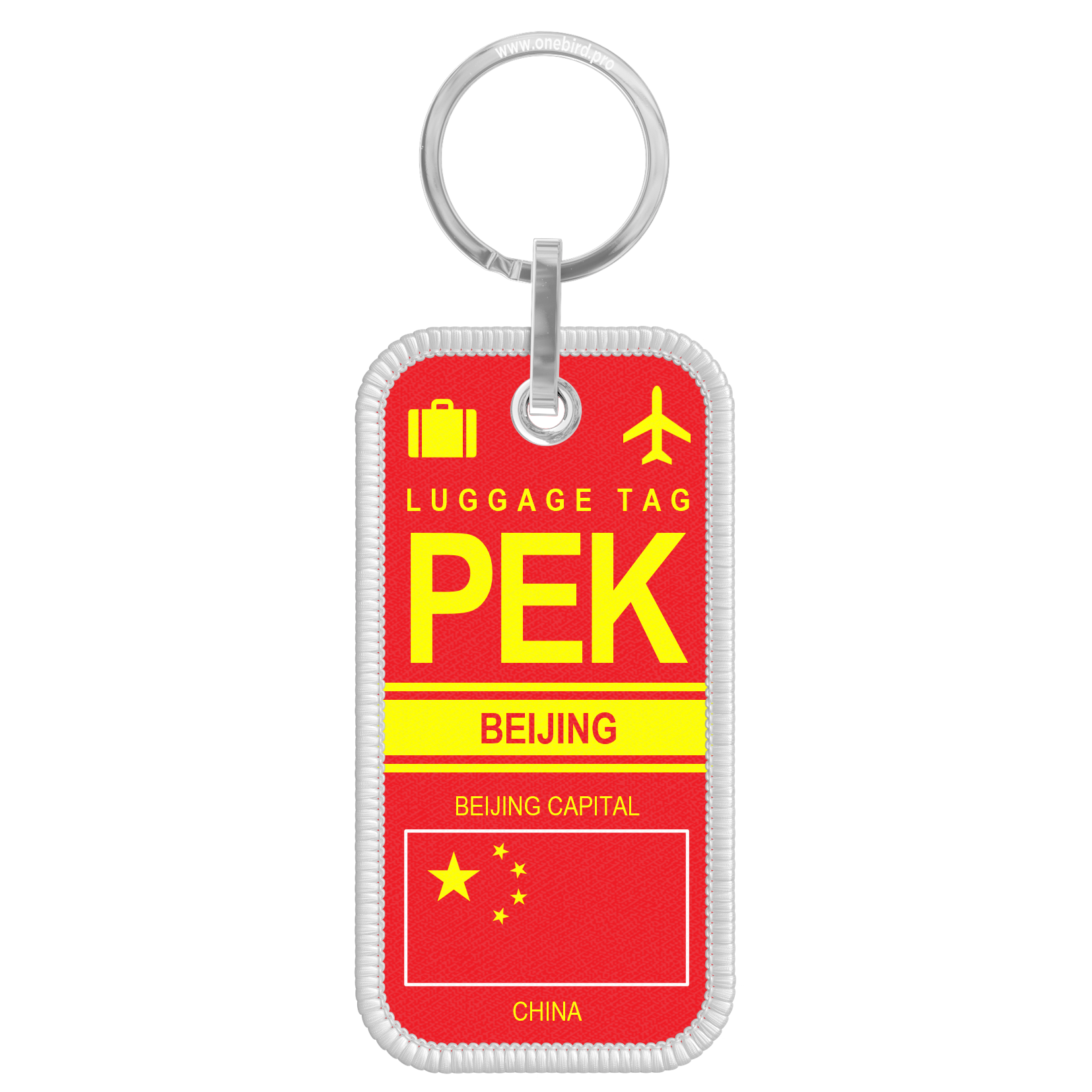 Porte-clés flamme - Airport code - PEK - BEIJING