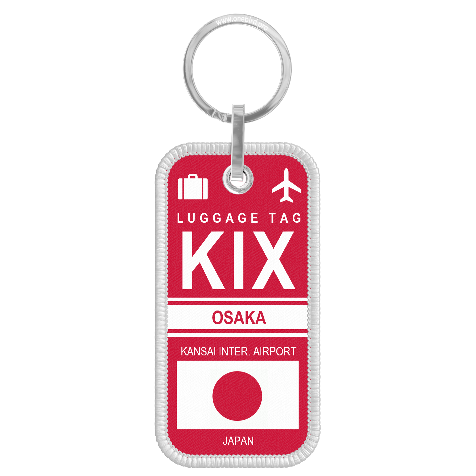 Porte-clés flamme - Airport code - KIX - OSAKA