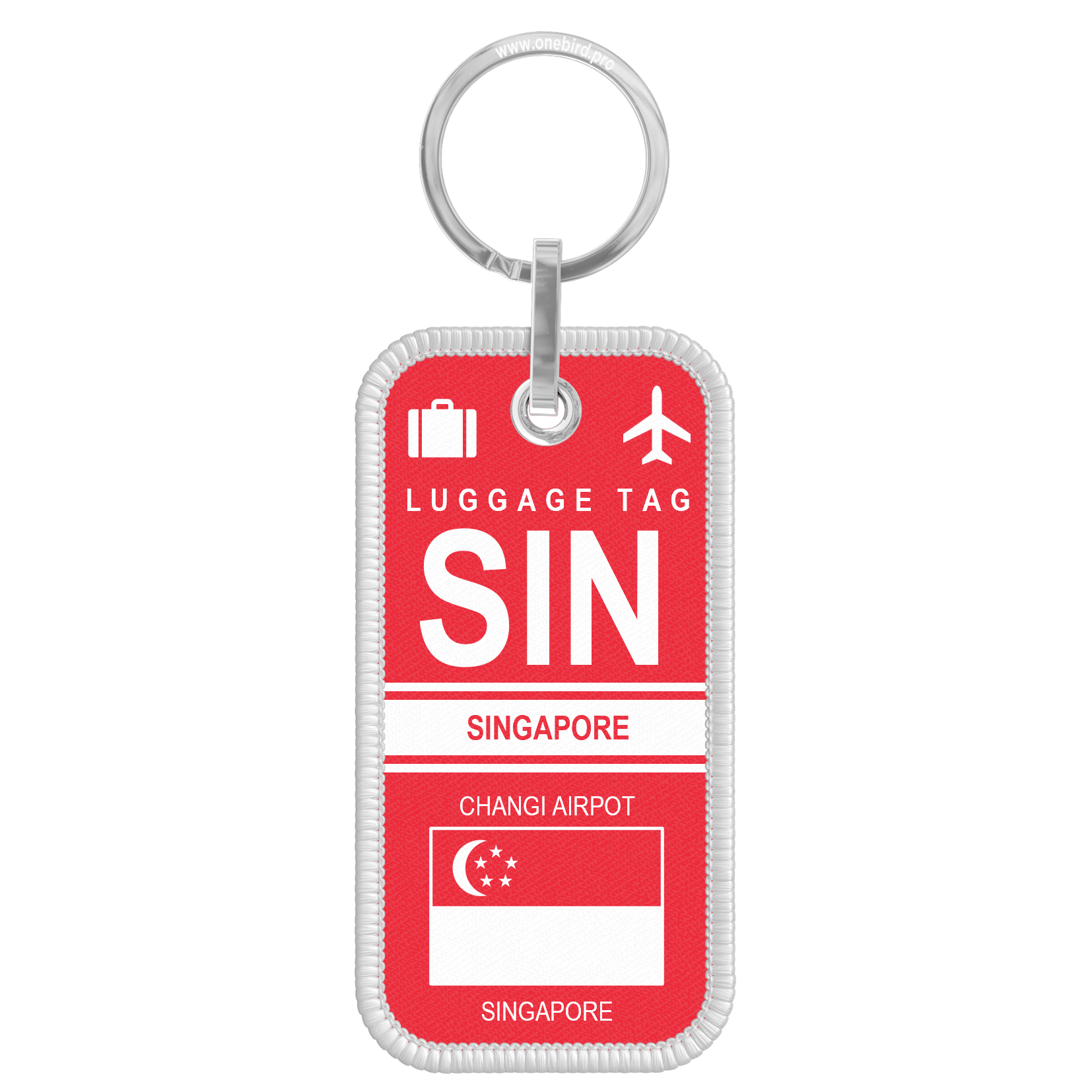 Porte-Cles Flamme - Airport code - SIN - SINGAPORE