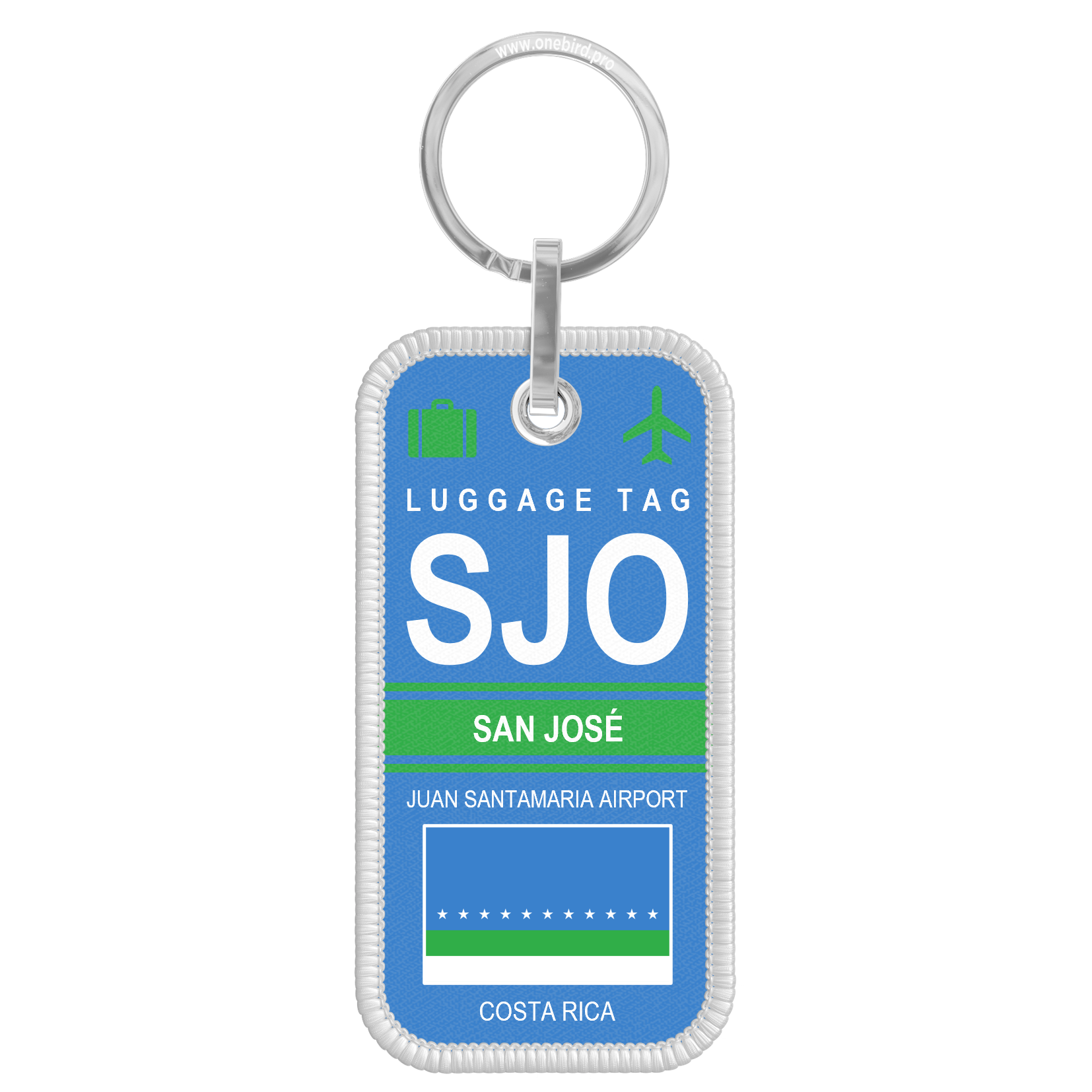 Porte-Cles Flamme - Airport code - SJO - SAN JOSE