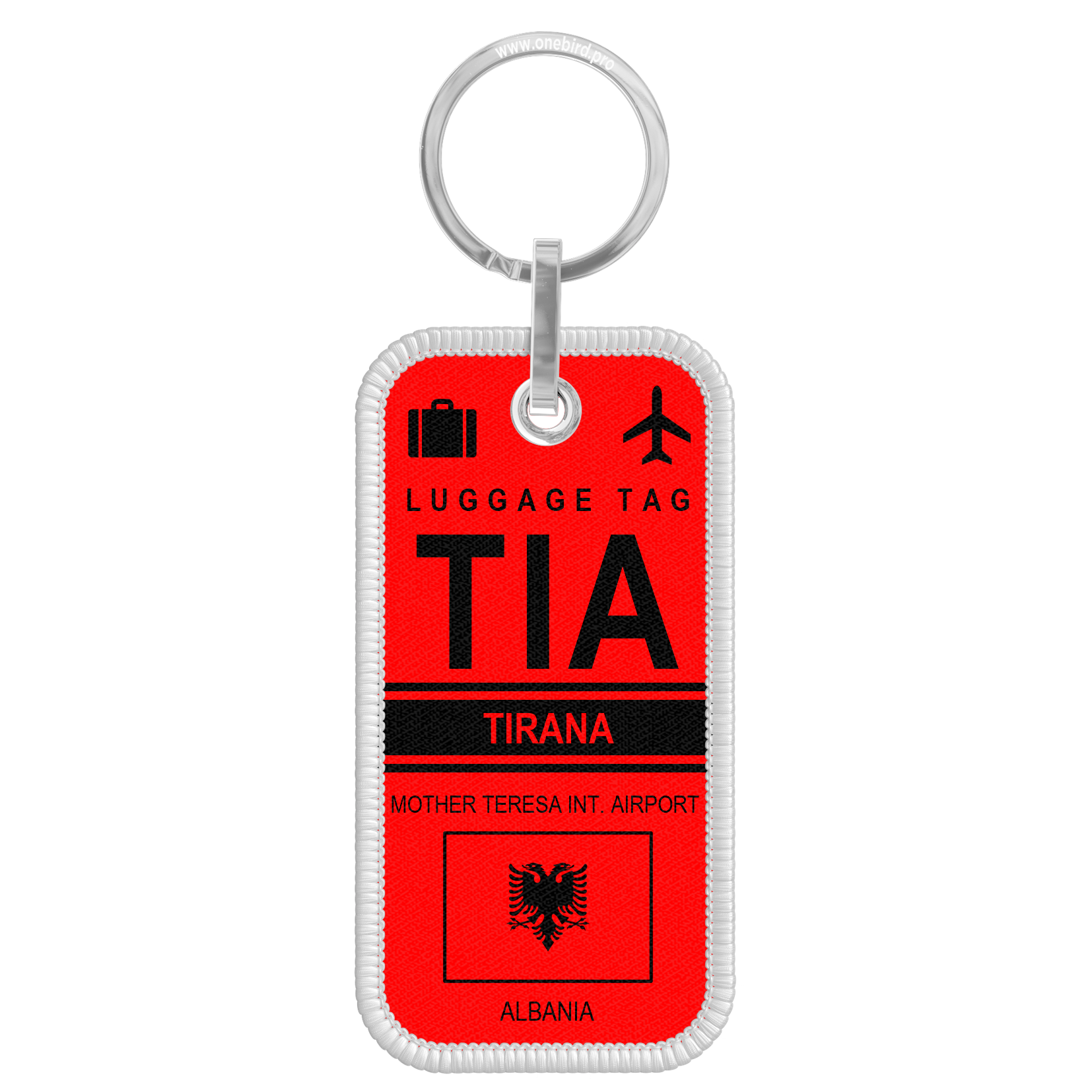 Porte-Cles Flamme - Airport code - TIA - TIRANA