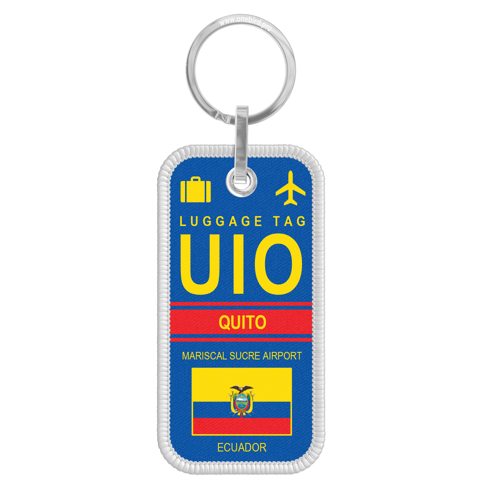 Porte-Cles Flamme - Airport code - UIO - QUITO