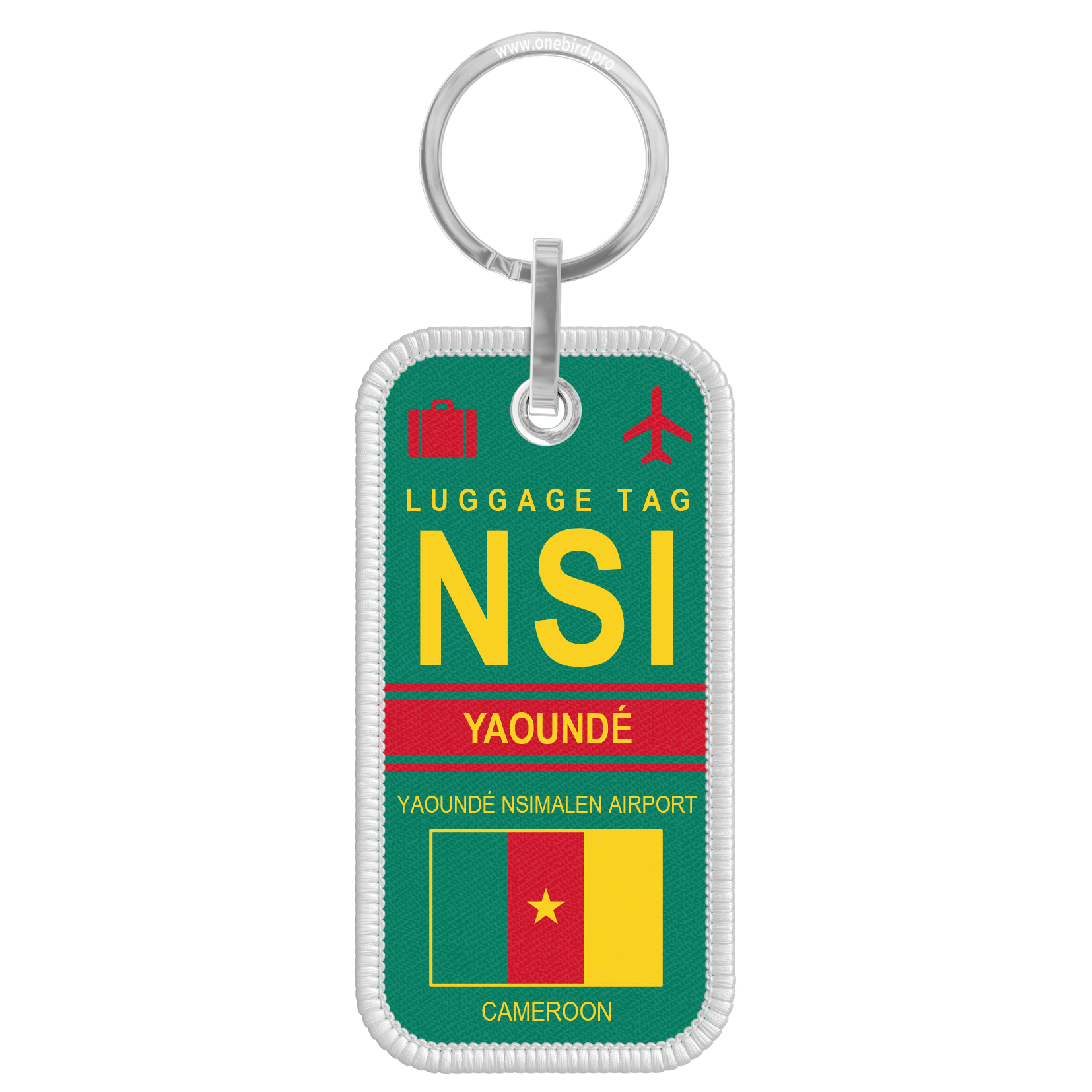 Porte-clés flamme - Airport code - NSI - YAOUNDE