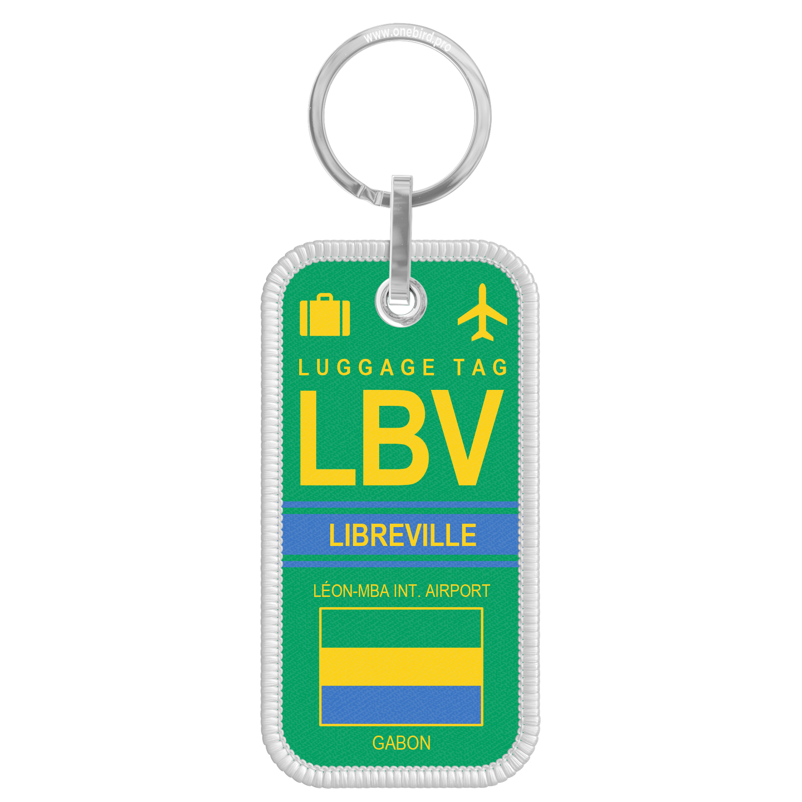 Porte-clés flamme - Airport code - LBV - LIBREVILLE
