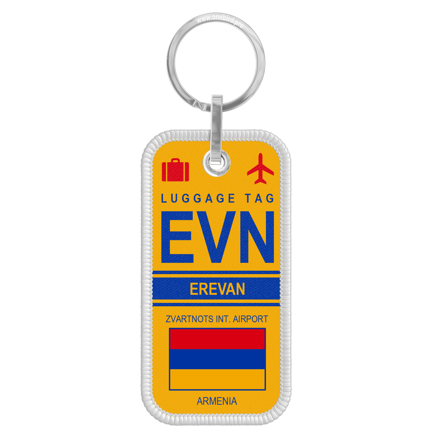 Porte-clés flamme - Airport code - EVN - EREVAN