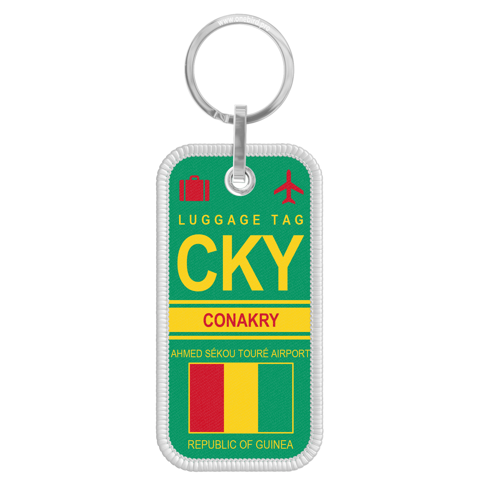 Porte-clés flamme - Airport code - CKY - CONAKRY