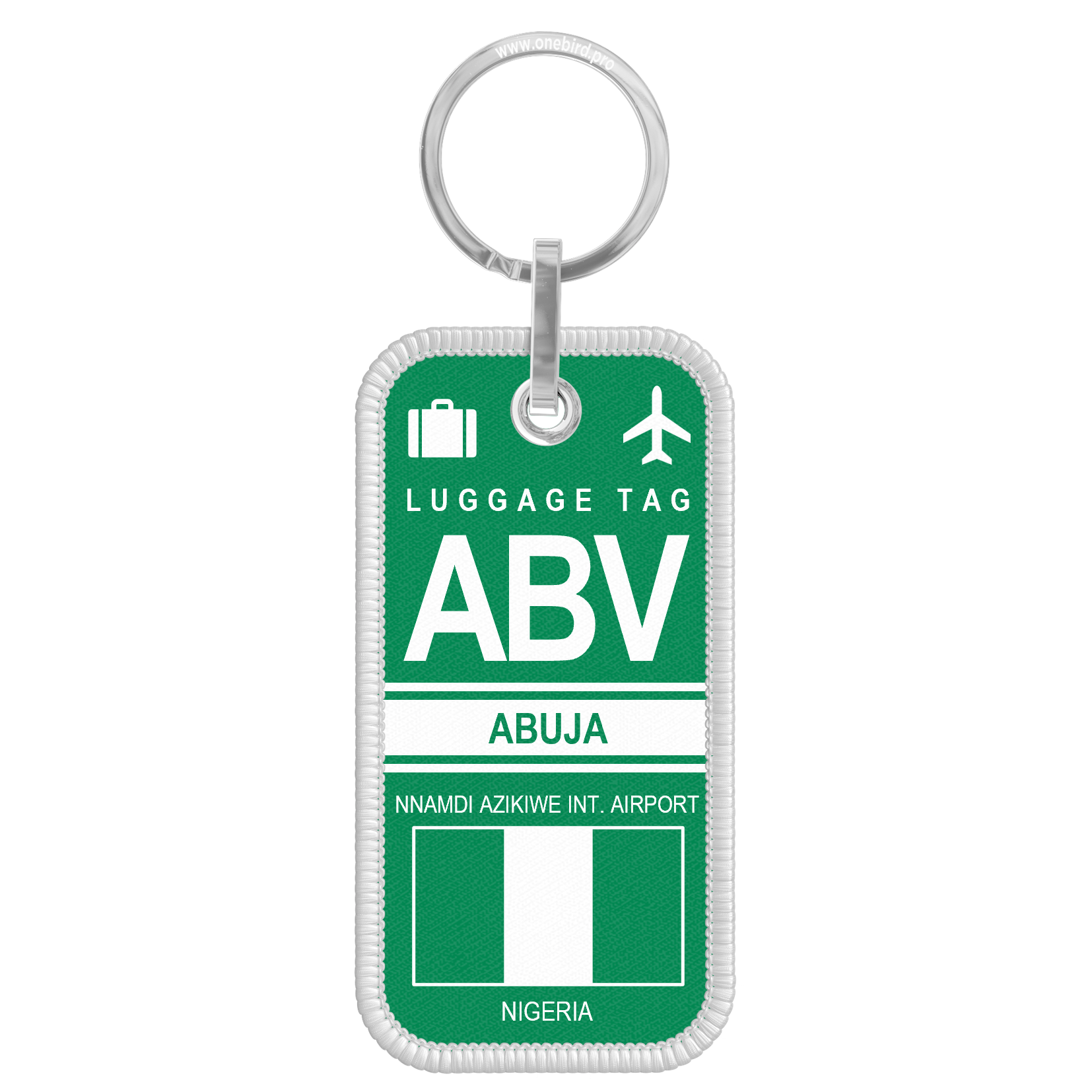 Porte-clés flamme - Airport code - ABV - ABUJA