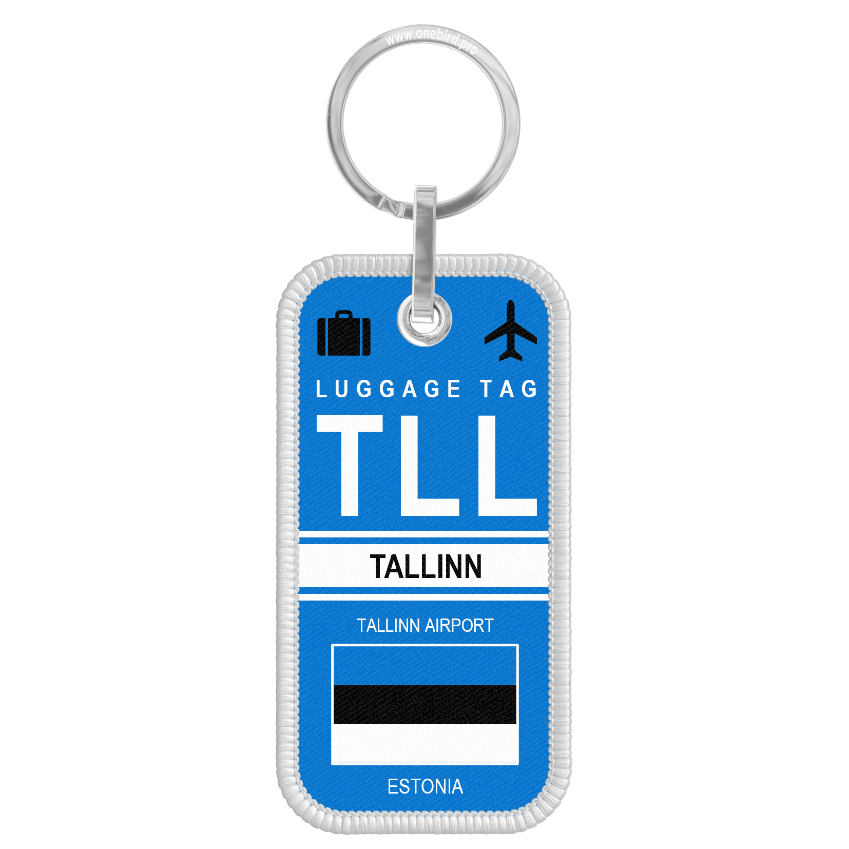 Porte-Cles Flamme - Airport code - TLL - TALLINN