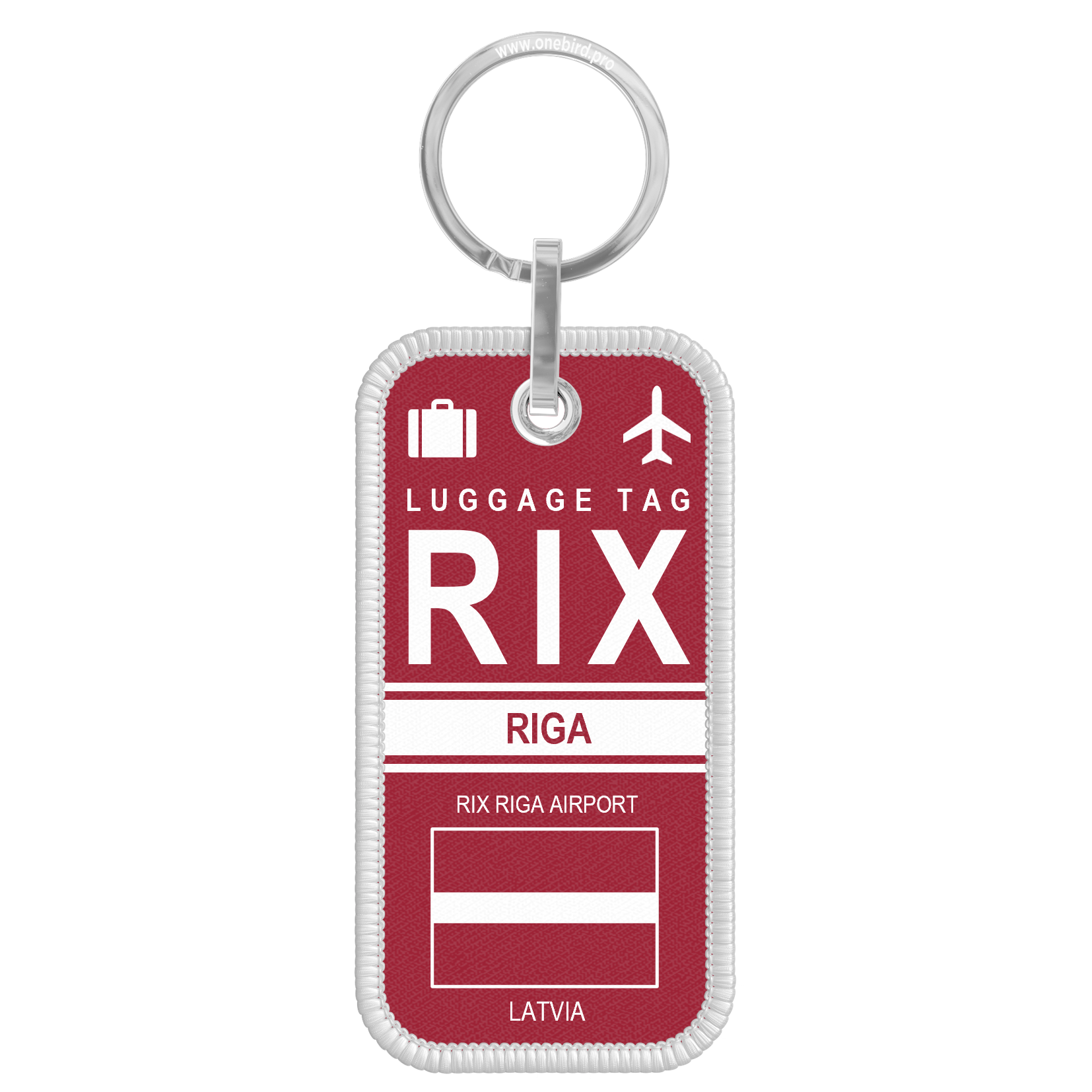 Porte-clés flamme - Airport code - RIX - RIGA