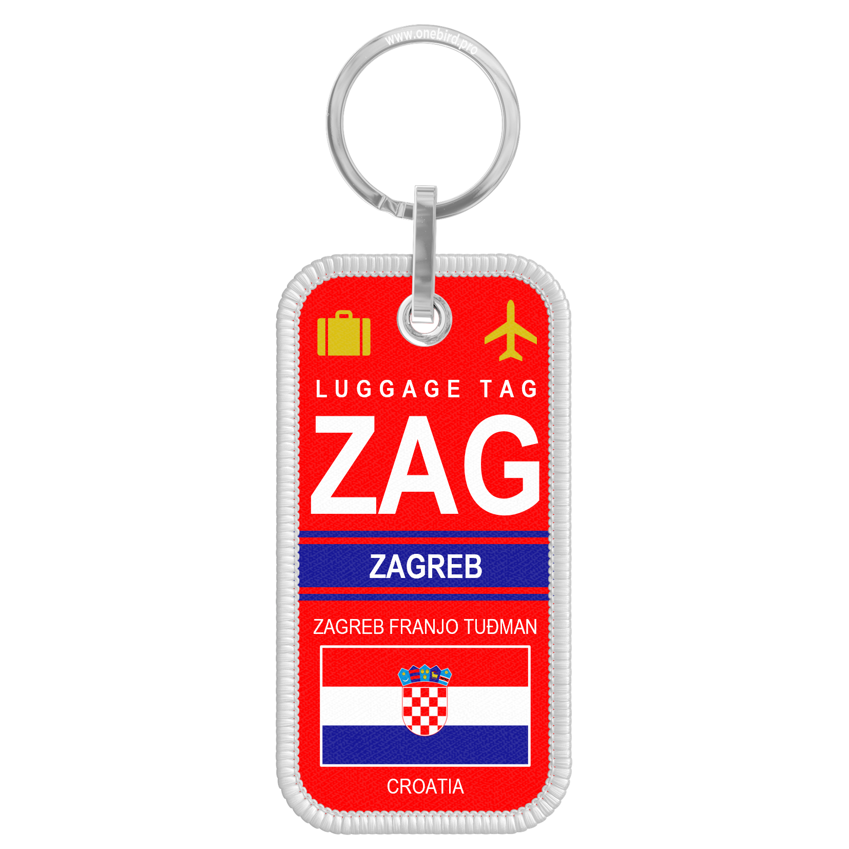 Porte-Cles Flamme - Airport code - ZAG - ZAGREB