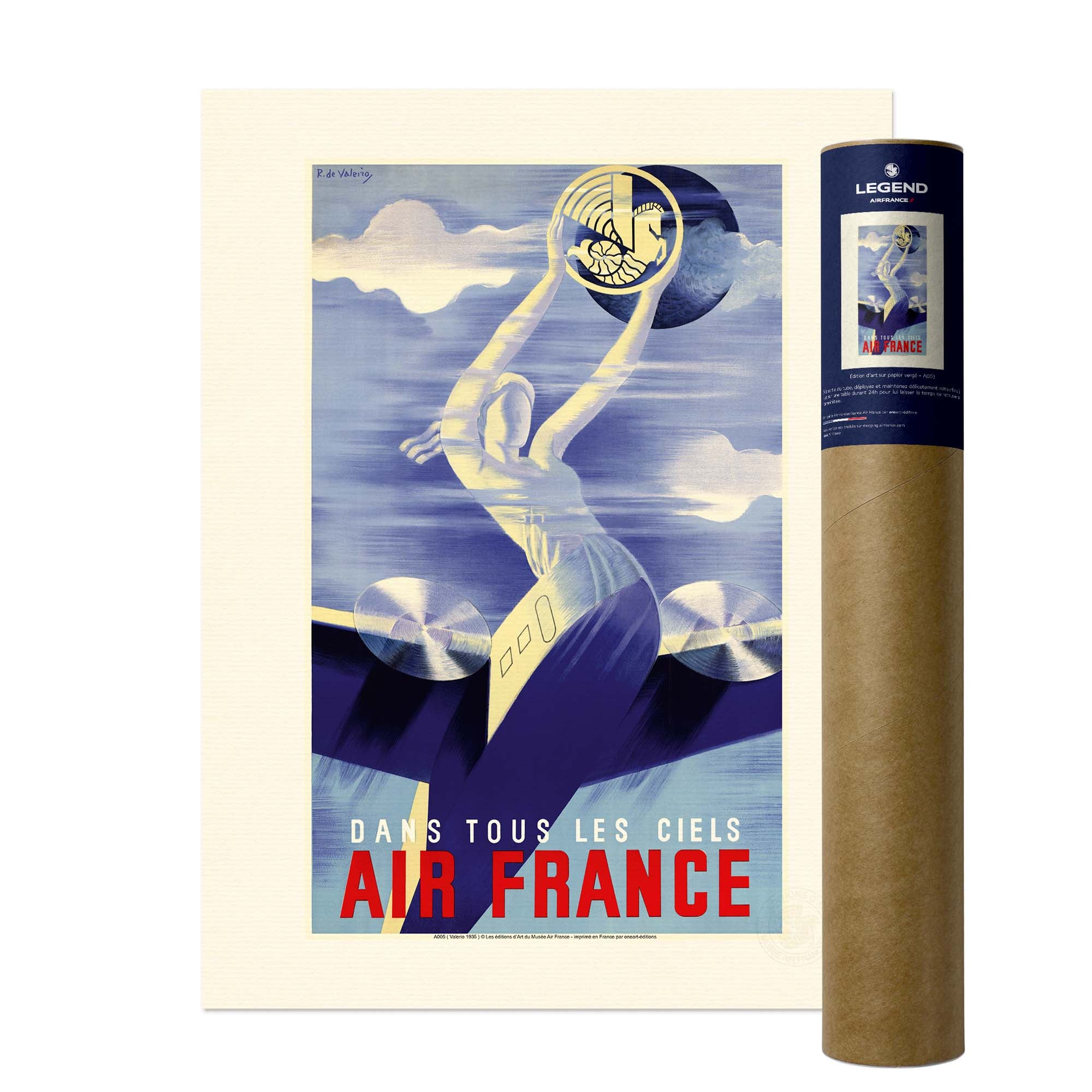 Affiche Air France - Dans tous les ciels